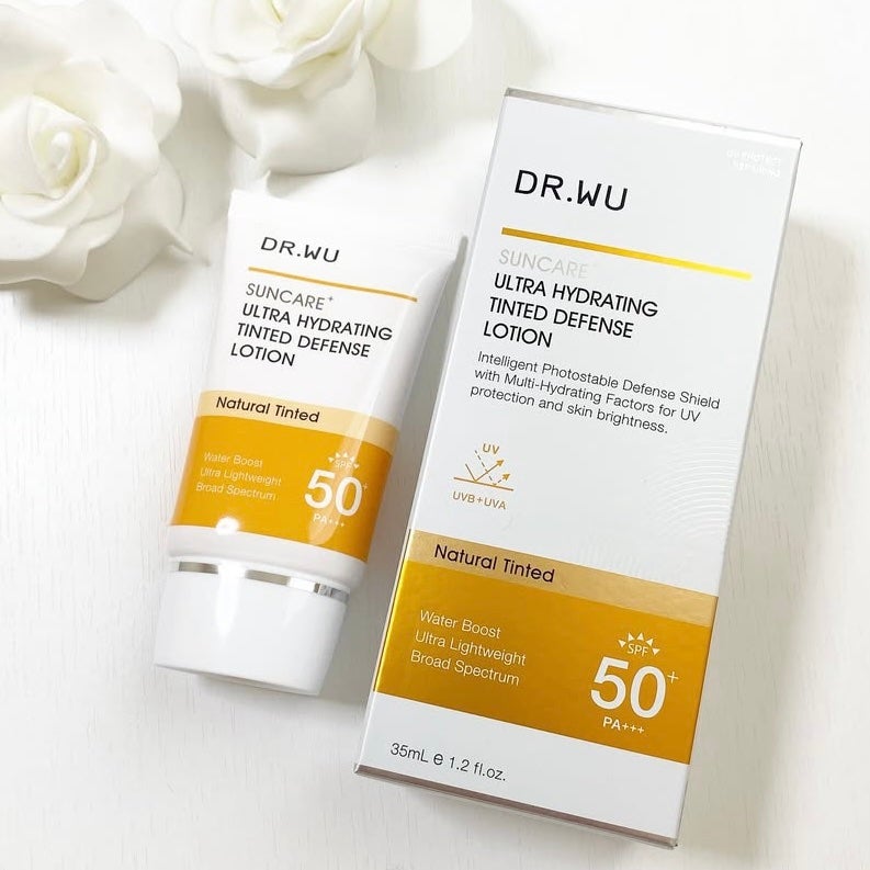 サンスクリーン+モイスト(色付き)<日焼け止め>/DR.WU/日焼け止めローションを使ったクチコミ(1枚目)