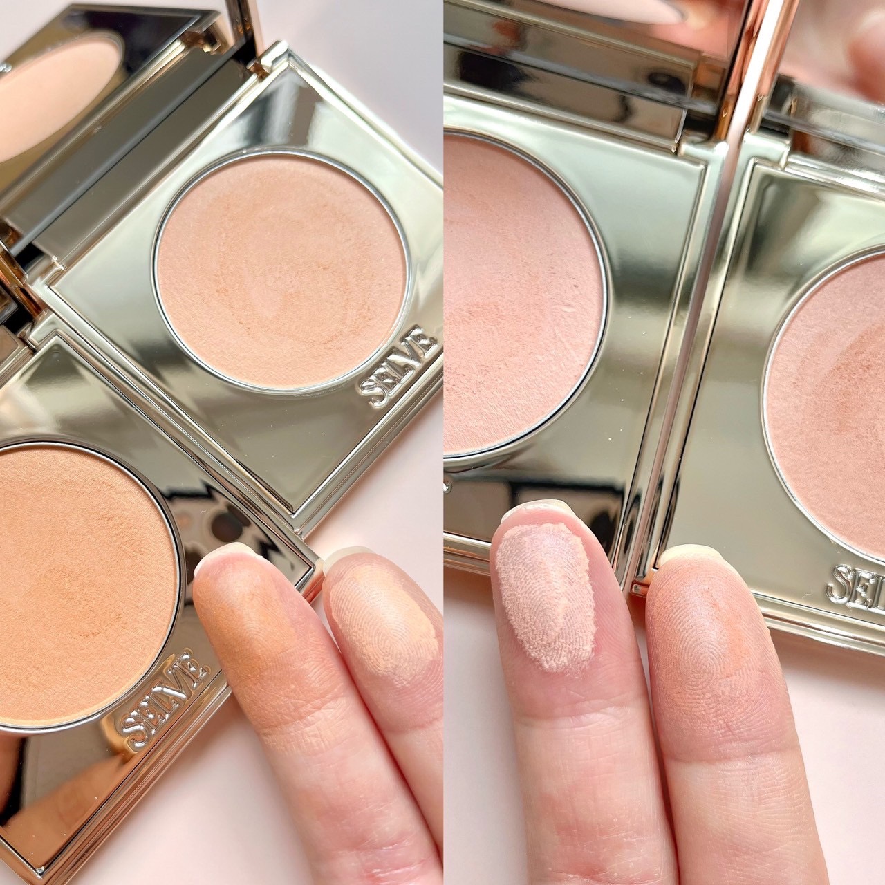 フォギーヴェールブラッシャー/SELVE/パウダーチークを使ったクチコミ（3枚目）