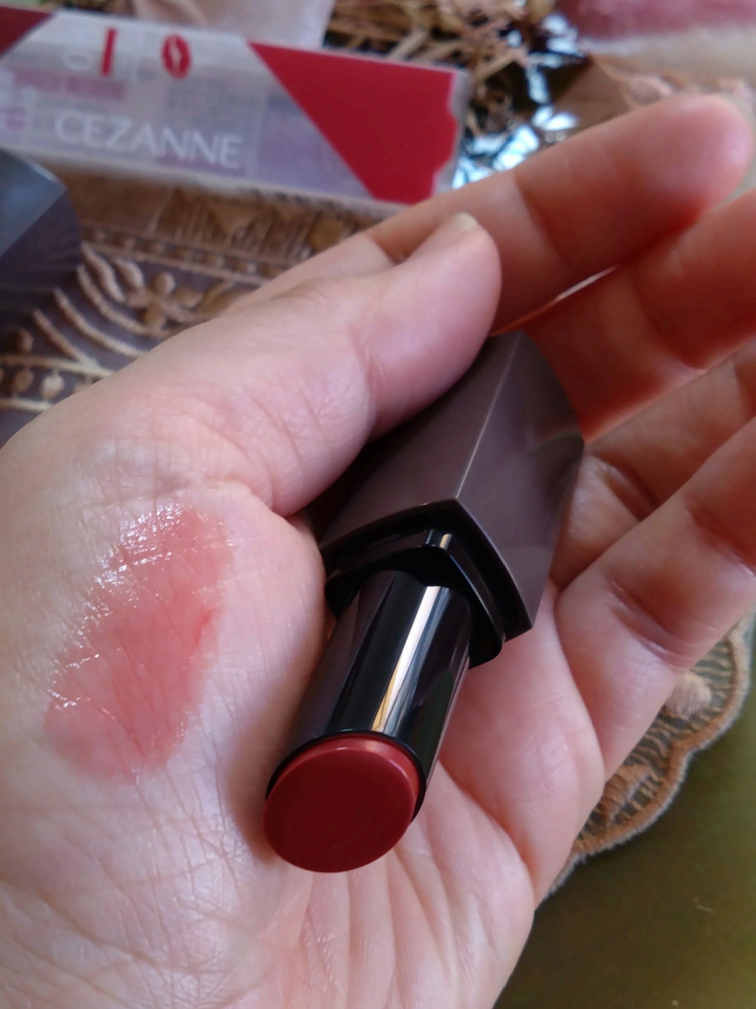 リップカラーシールド/CEZANNE/口紅を使ったクチコミ（1枚目）