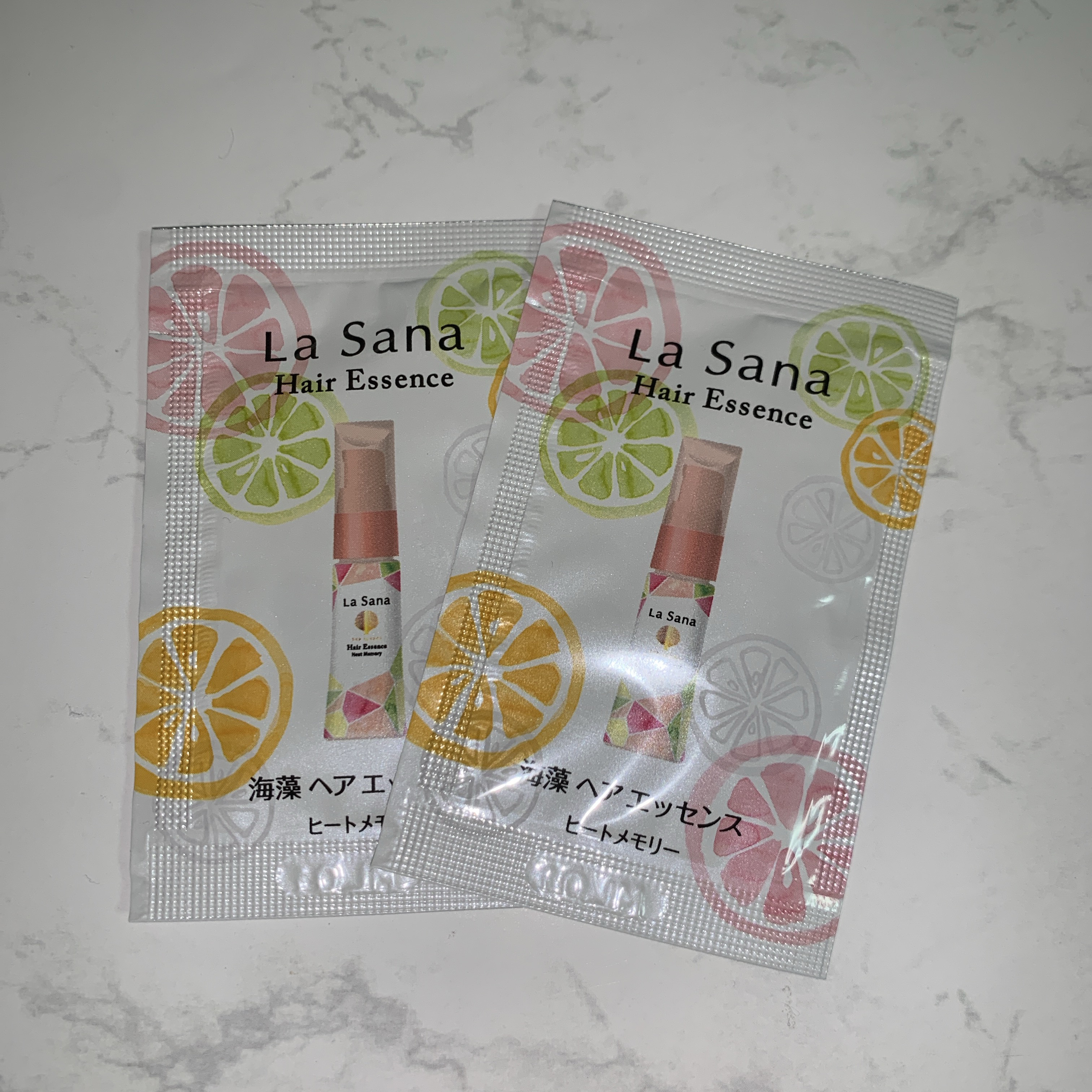 ラサーナ 海藻 ヘア エッセンス ヒートメモリー ピンクグレープフルーツの香り/ラサーナ/ヘアオイルを使ったクチコミ（1枚目）