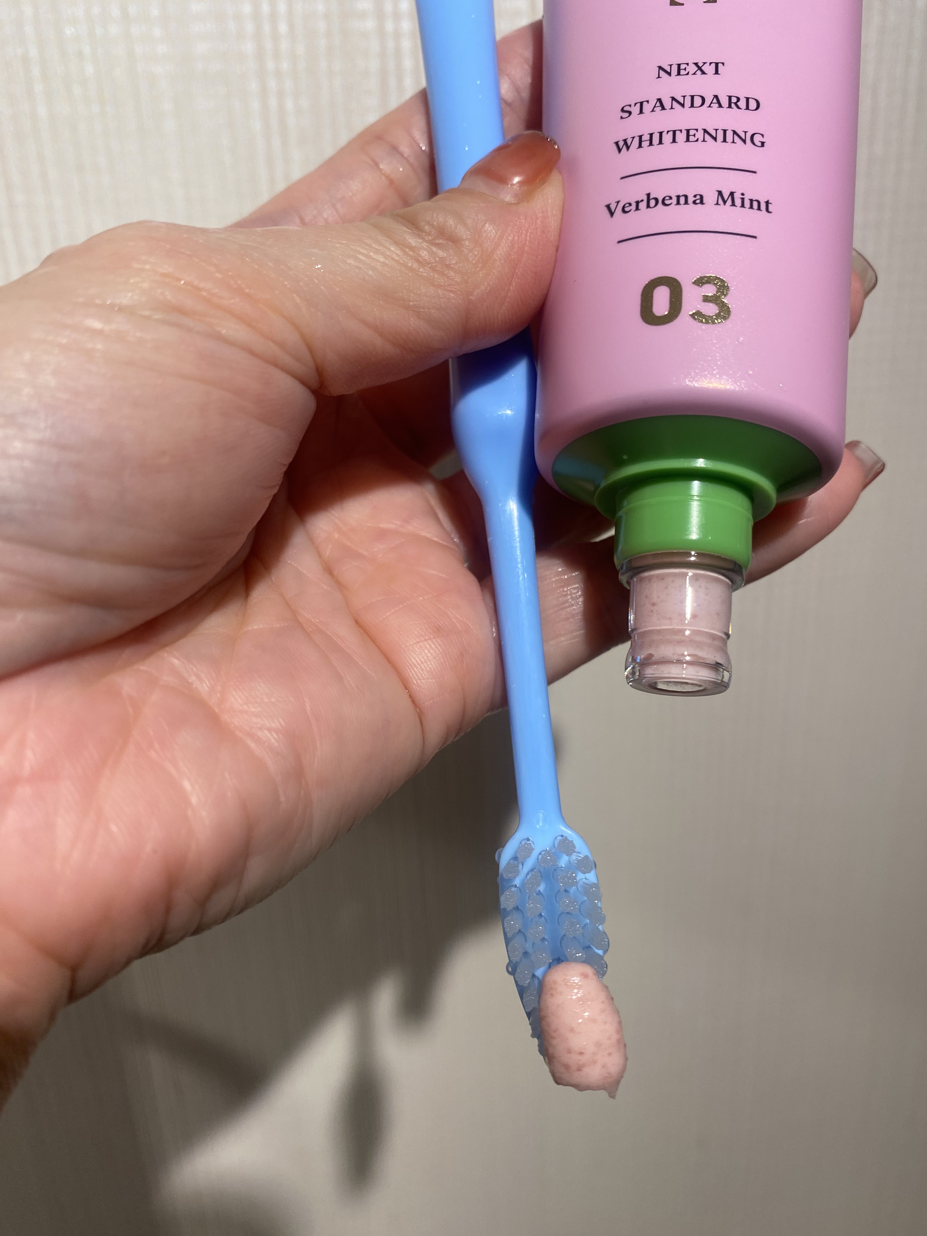 ホワイトプロミス  美白*＋口臭ケア/WHiTE PROMiSE/歯磨き粉を使ったクチコミ（3枚目）