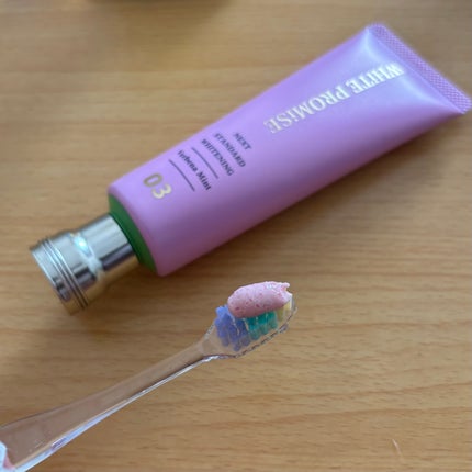 ホワイトプロミス 美白*+むし歯予防*/WHiTE PROMiSE/歯磨き粉を使ったクチコミ(7枚目)