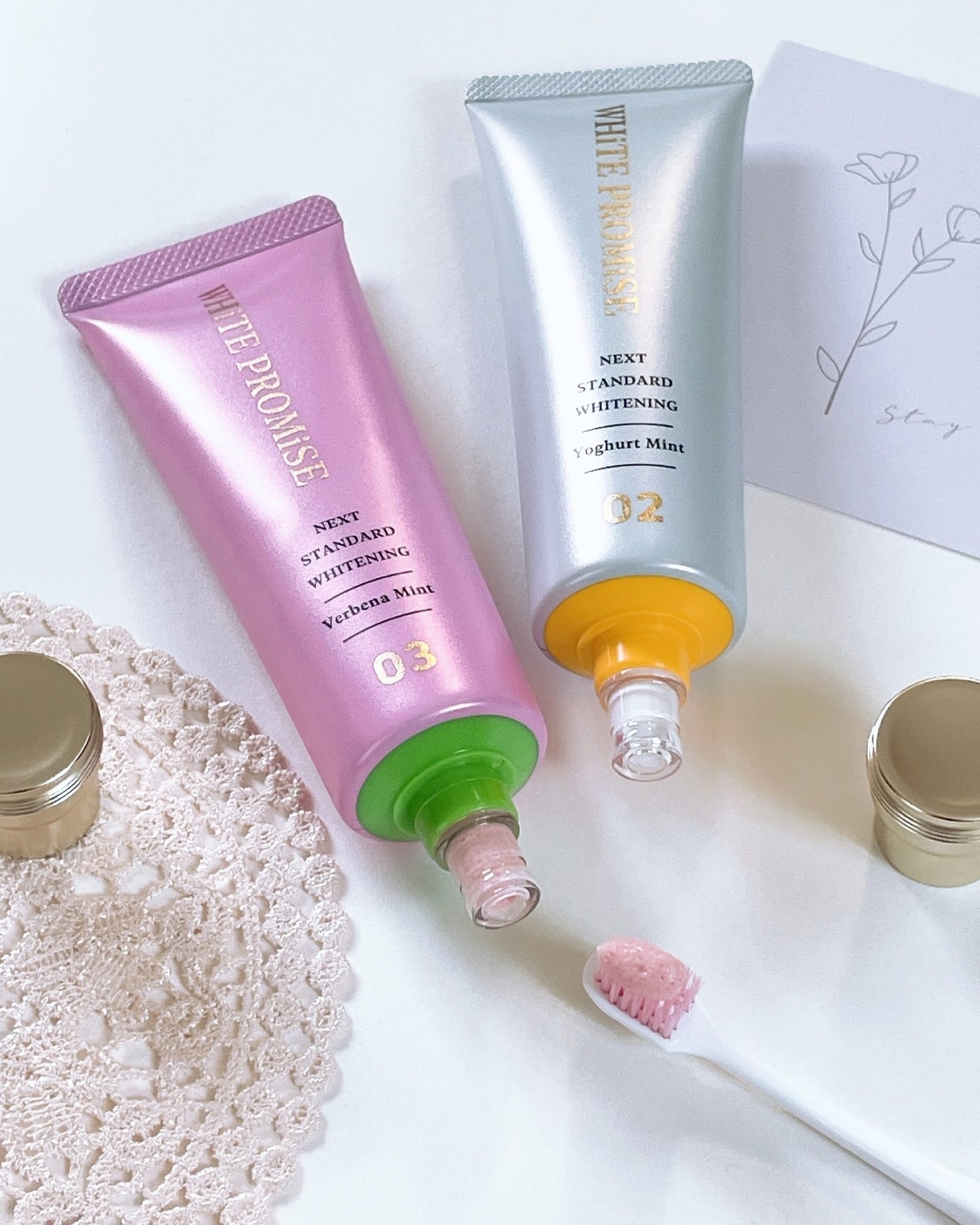 ホワイトプロミス 美白*+むし歯予防*/WHiTE PROMiSE/歯磨き粉を使ったクチコミ(5枚目)