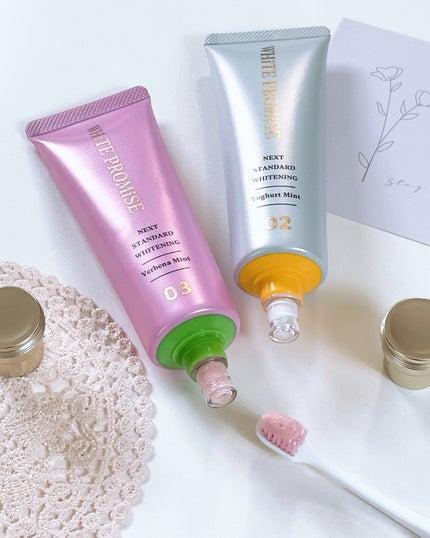 ホワイトプロミス 美白*+むし歯予防*/WHiTE PROMiSE/歯磨き粉を使ったクチコミ(5枚目)