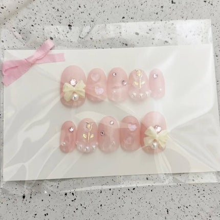 RURU on LIPS 「#ネイルチップ#春ネイルデザイン#ピンクネイル#erilily..」(1枚目)