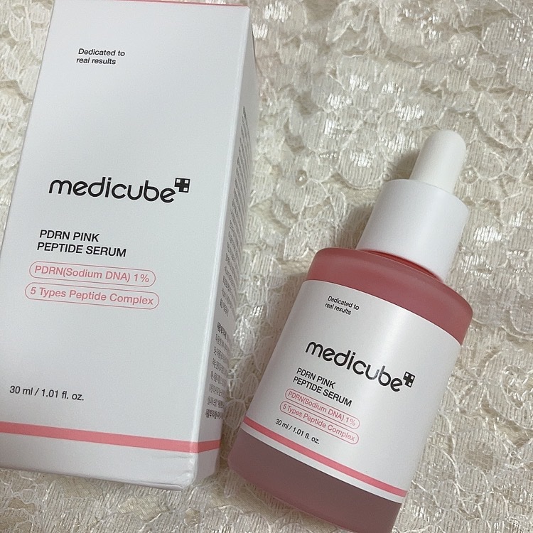 PDRNピンクアンプル PDRN 10,000ppm配合/MEDICUBE/美容液を使ったクチコミ（1枚目）