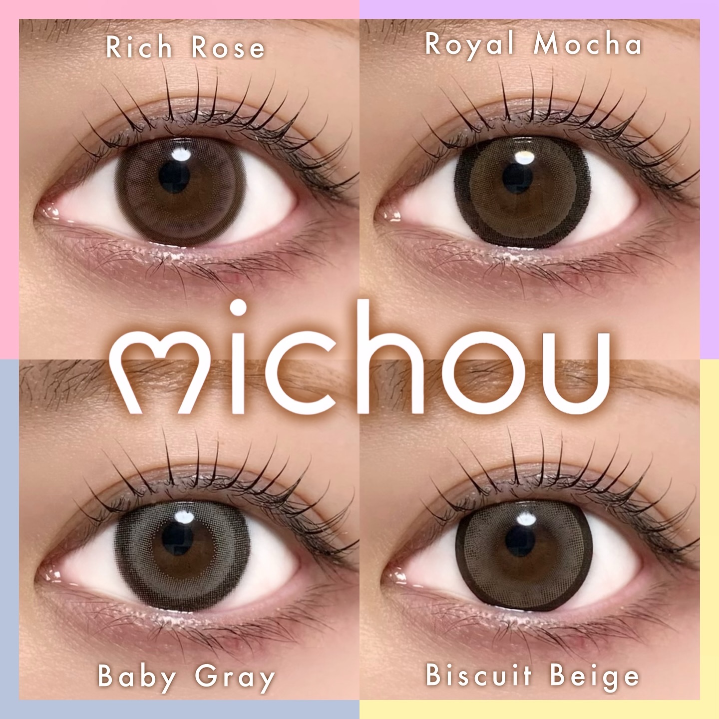 michou 1day ビスケットベージュ/michou/ワンデー（１DAY）カラコンを使ったクチコミ（1枚目）