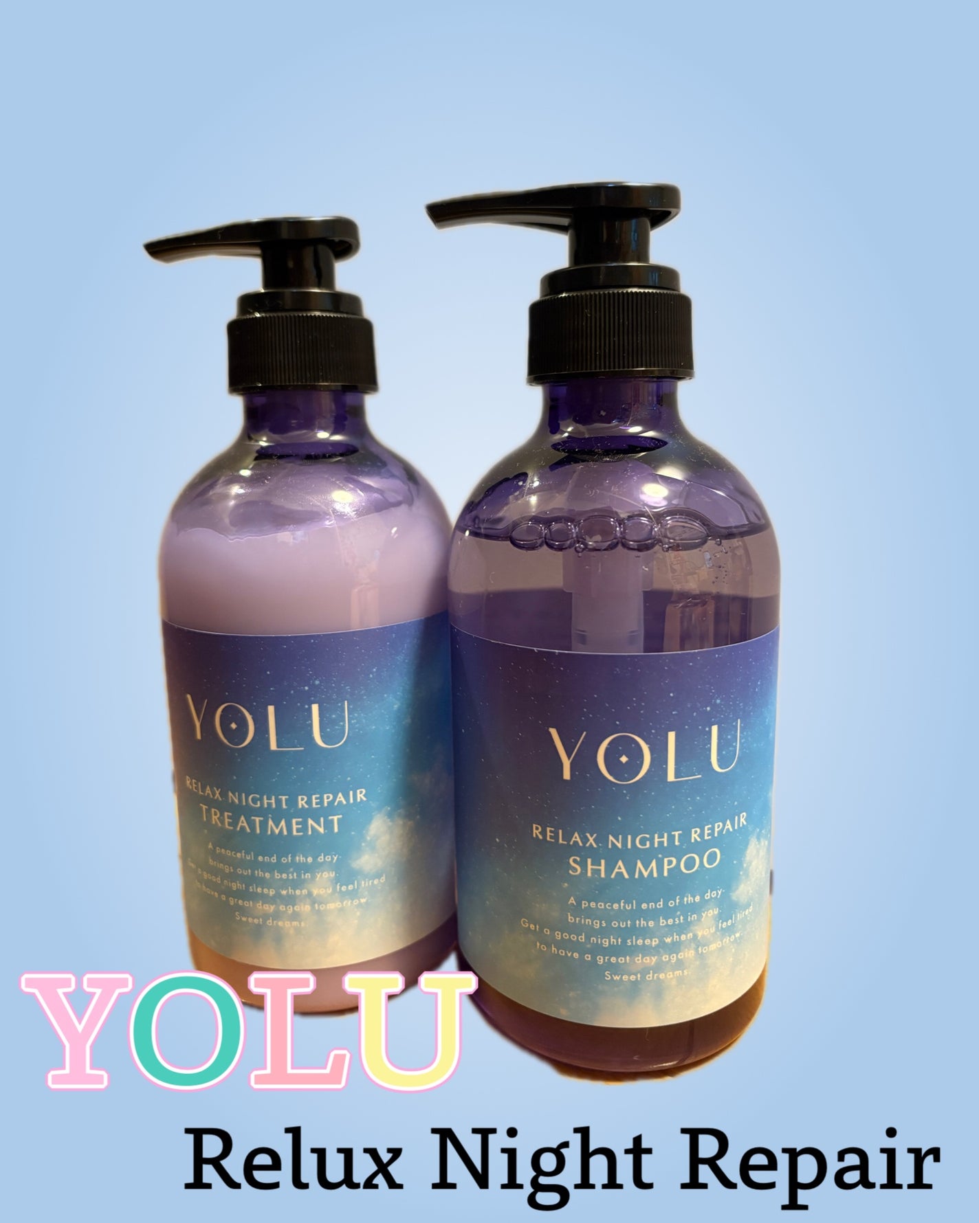 リラックスナイトリペア シャンプー/トリートメント/YOLU/シャンプー・コンディショナーを使ったクチコミ(1枚目)