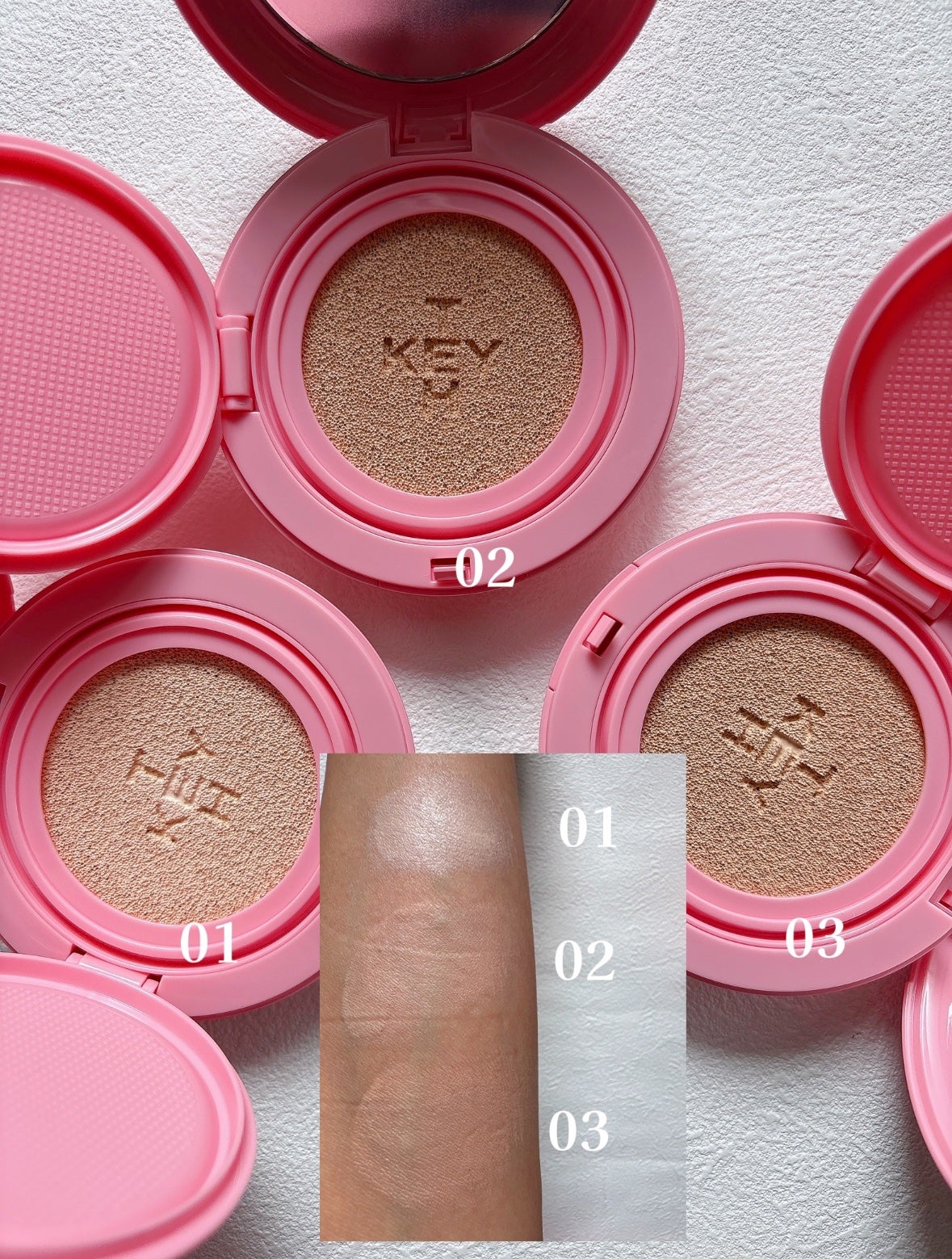 ピンクマグネットクッション/KEYTH/クッションファンデーションを使ったクチコミ(3枚目)