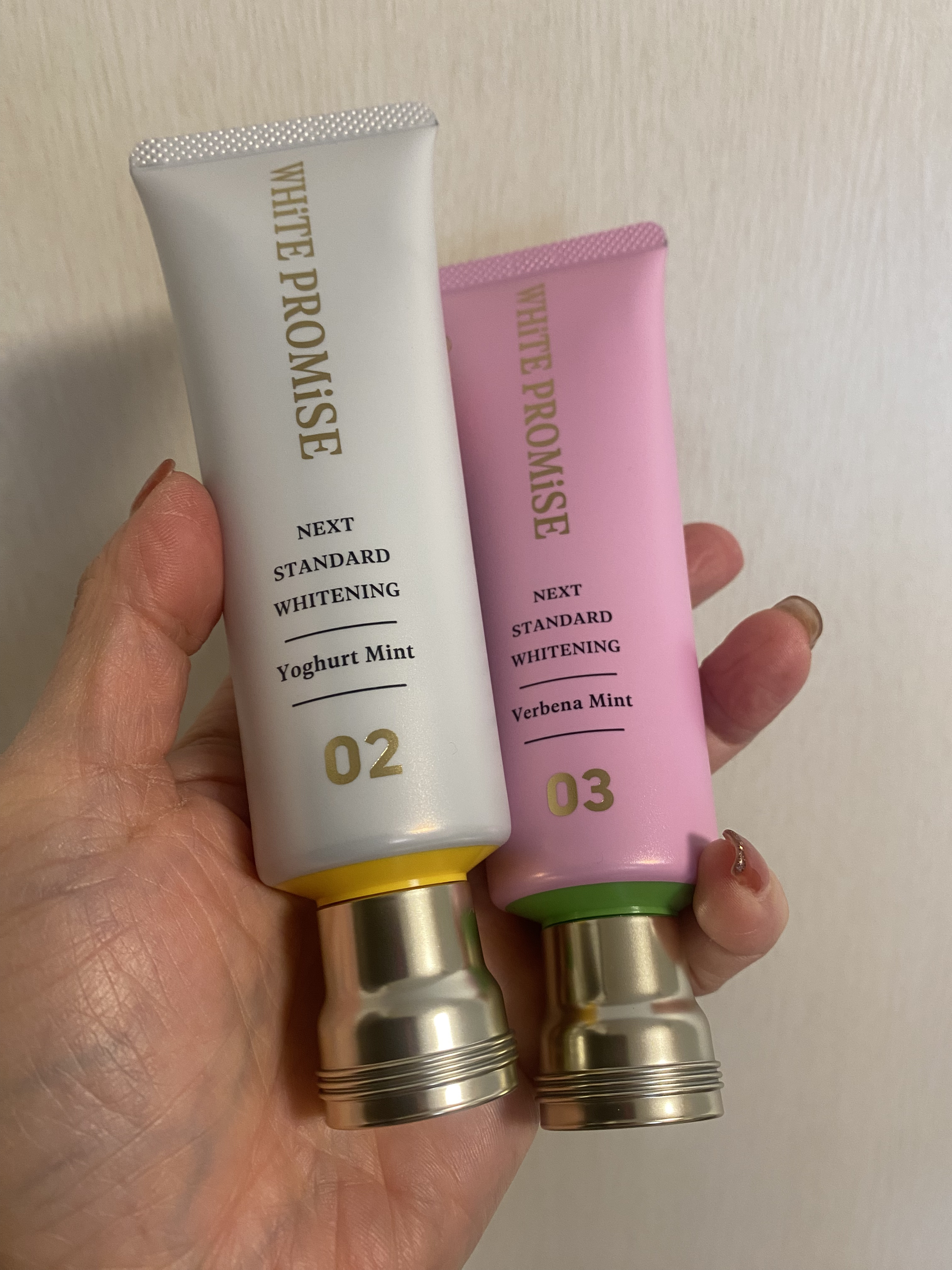 ホワイトプロミス  美白*＋むし歯予防*/WHiTE PROMiSE/歯磨き粉を使ったクチコミ（2枚目）