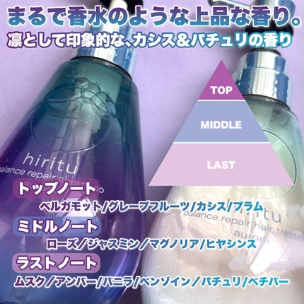 ヒリツ バランスリペアシャンプー/ヘアトリートメント オーロラ/hiritu/市販シャンプーを使ったクチコミ(3枚目)