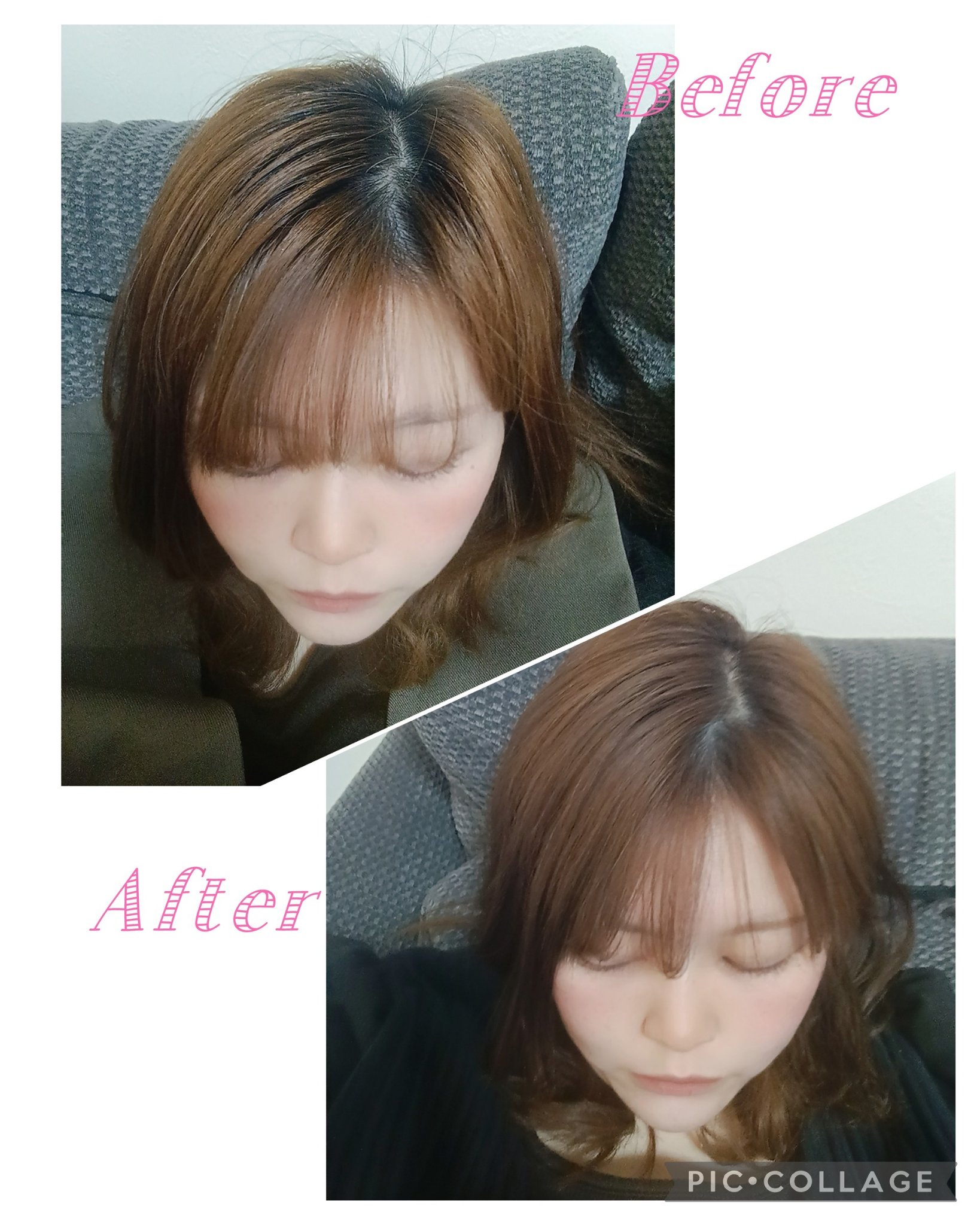 泡カラー 白髪用/ブローネ/ヘアカラーを使ったクチコミ（3枚目）