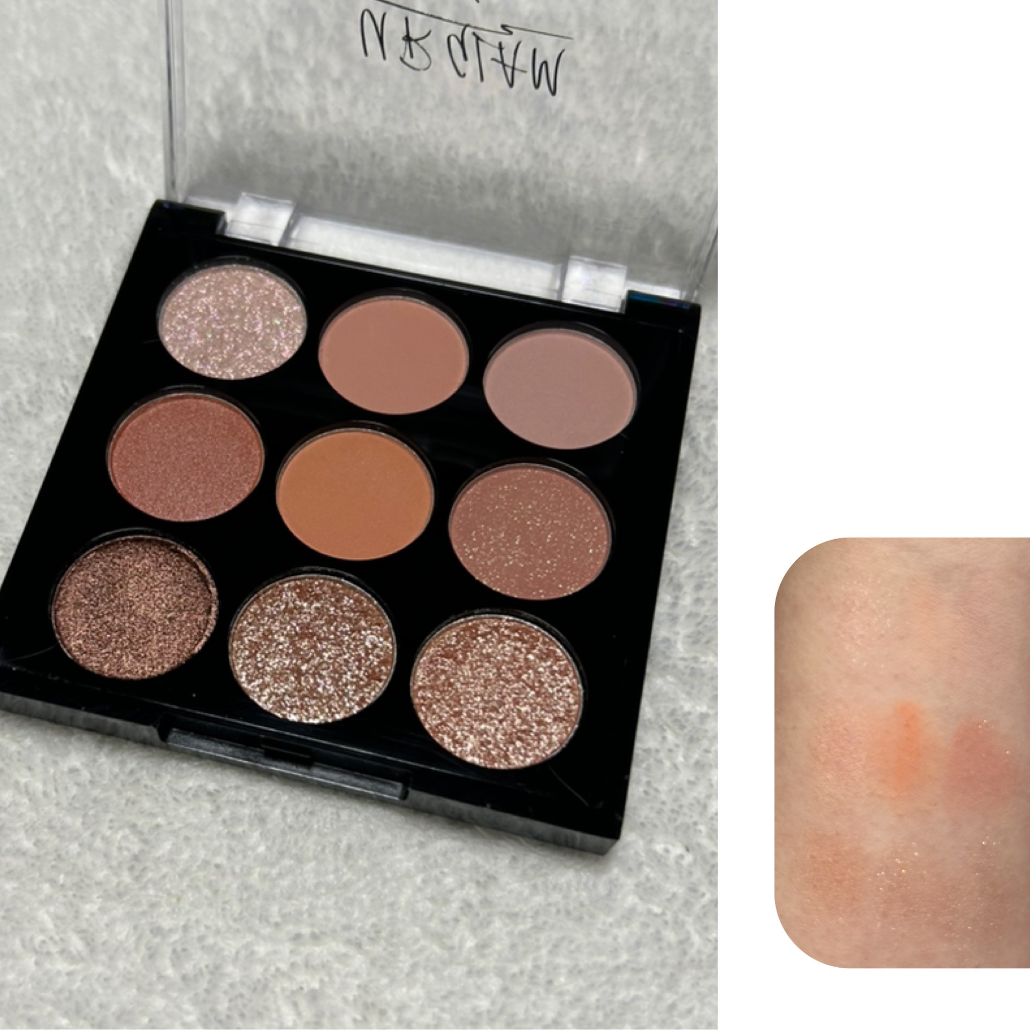 ＵＧＴ　ドットアイカラーパレット 02c　ロージーコーラル/U R GLAM/アイシャドウパレットを使ったクチコミ（2枚目）