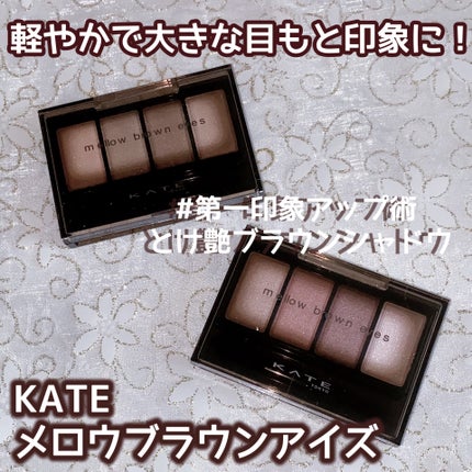 ケイト メロウブラウンアイズ/KATE/アイシャドウパレットを使ったクチコミ(1枚目)