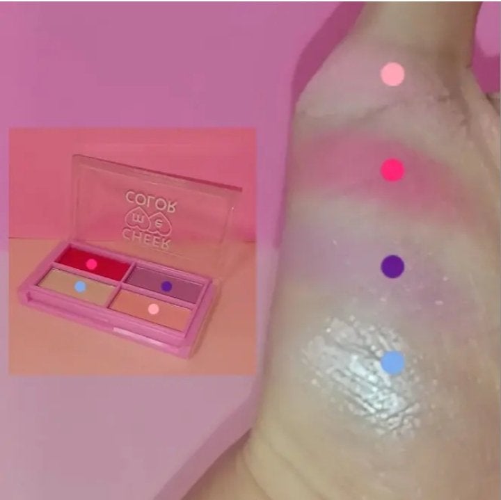 CHEER me COLOR アイシャドウ/セリア/アイシャドウパレットを使ったクチコミ(2枚目)