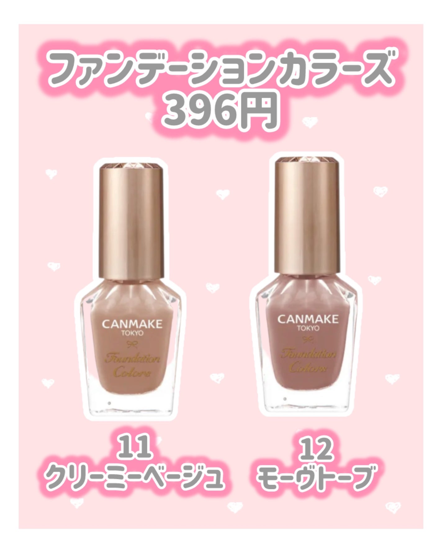 ファンデーションカラーズ/キャンメイク/マニキュアを使ったクチコミ(2枚目)