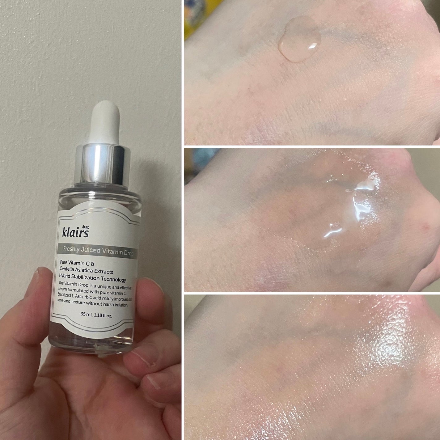 フレッシュリージュースドビタミンドロップ(35ml)/Klairs/美容液を使ったクチコミ(3枚目)