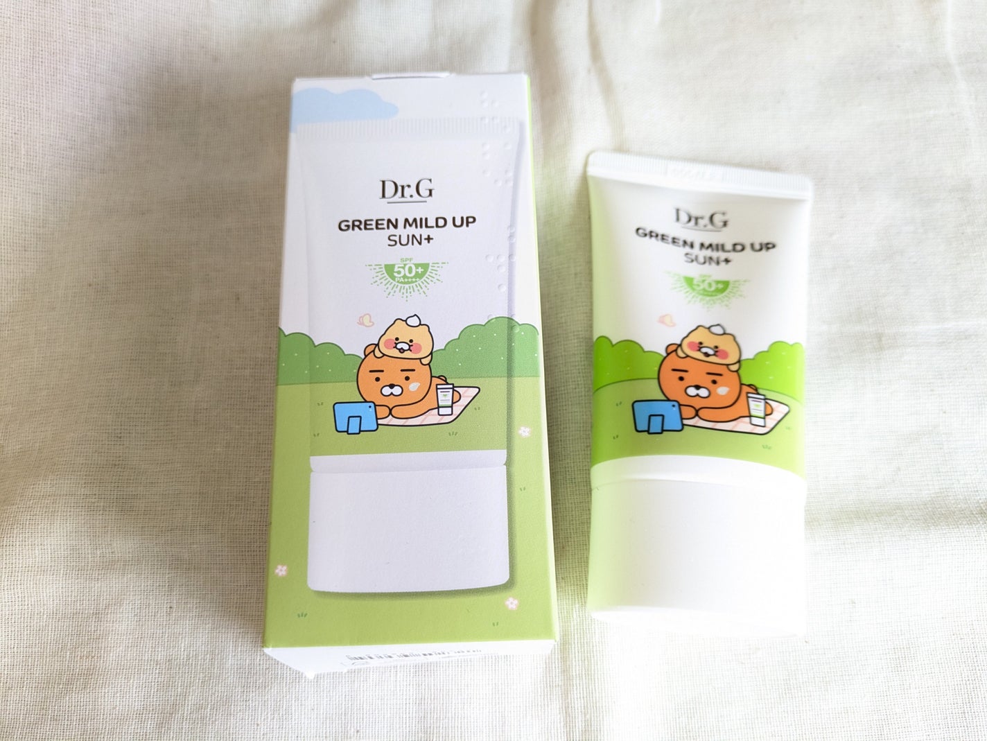 グリーンマイルドアップサンプラス/Dr.G/日焼け止めクリームを使ったクチコミ(1枚目)