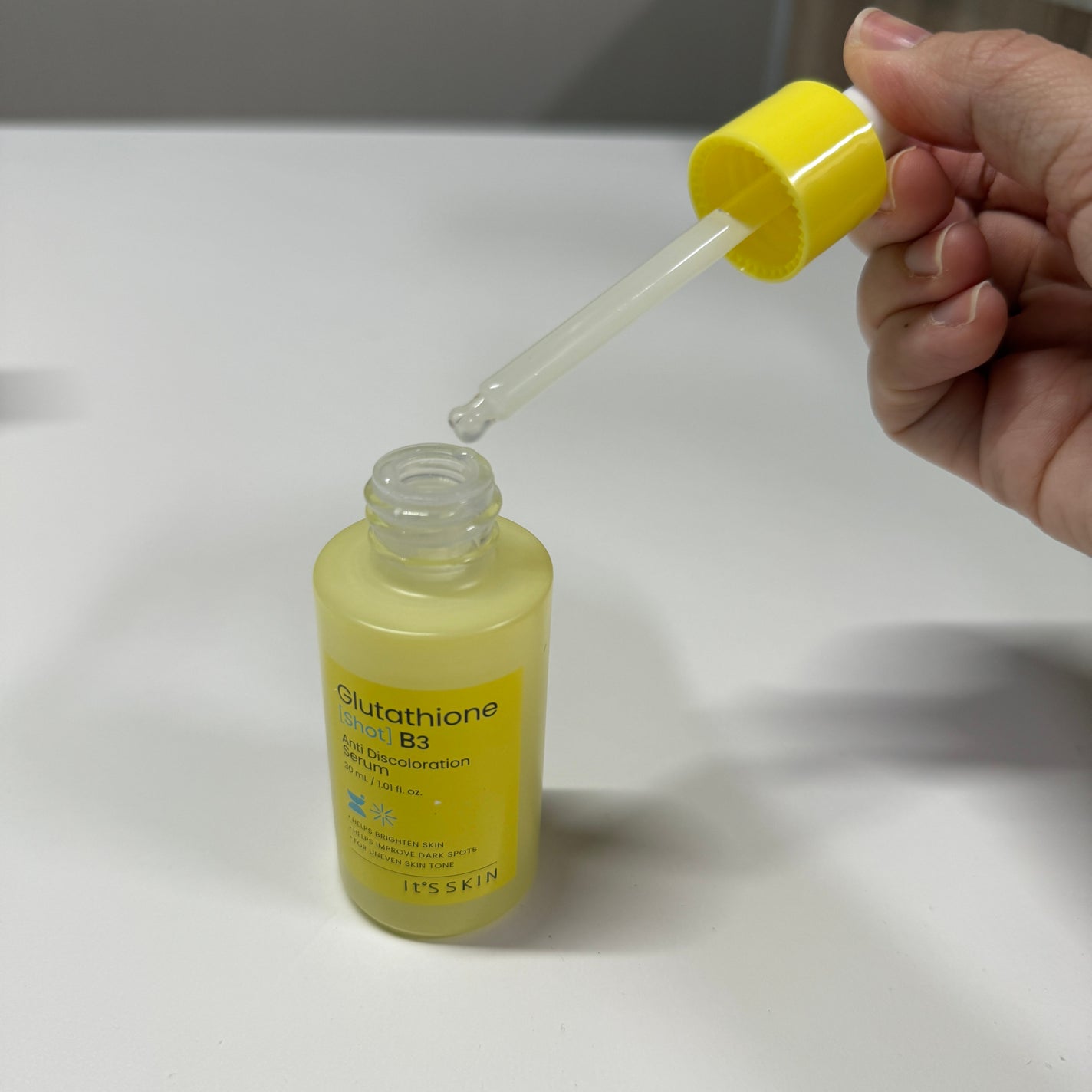 グルタチオンショットB3シミ跡セラム/It's skin/美容液を使ったクチコミ(2枚目)