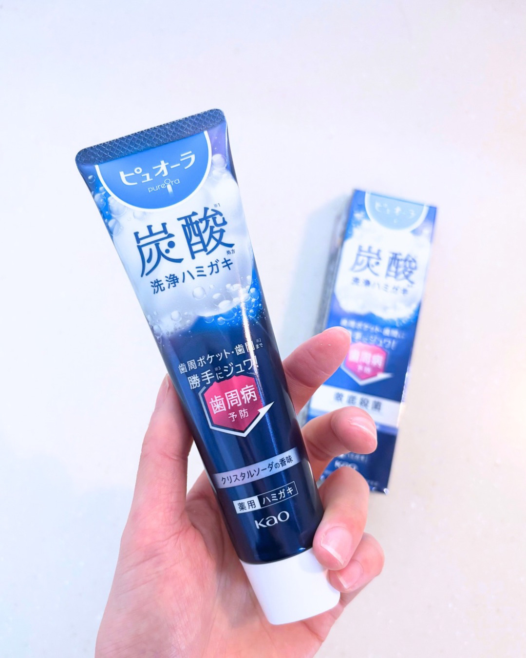 ピュオーラ 炭酸ハミガキ【医薬部外品】/ピュオーラ/歯磨き粉を使ったクチコミ（2枚目）