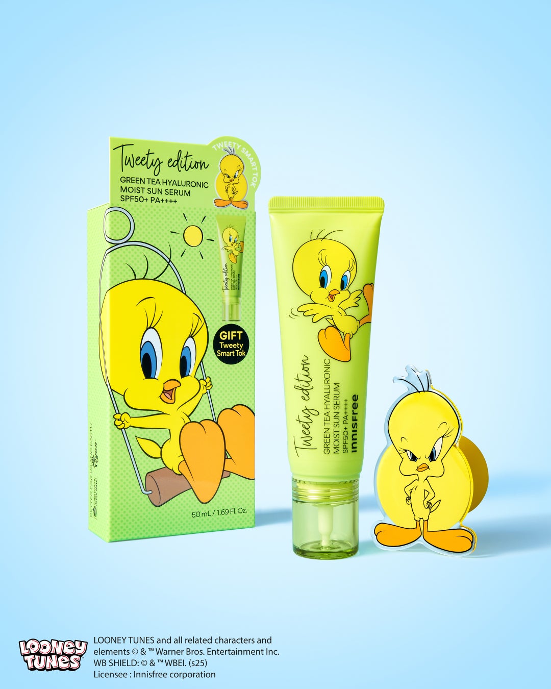 innisfree トゥイーティー グリーンティー ヒアルロン サン セラム セット