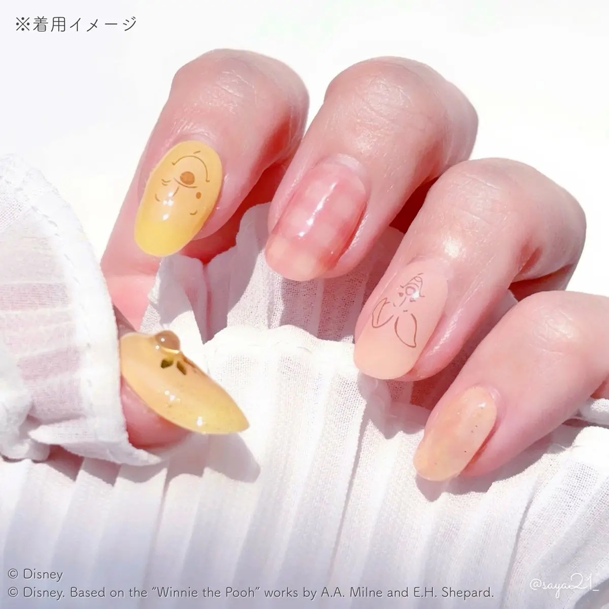 セミキュアジェルネイル（ハンド）/ohora/ネイルシールを使ったクチコミ（3枚目）