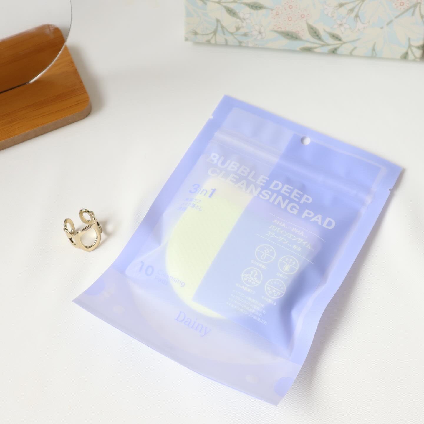 バブルクレンジングパッド/Dainy/クレンジングシートを使ったクチコミ（3枚目）