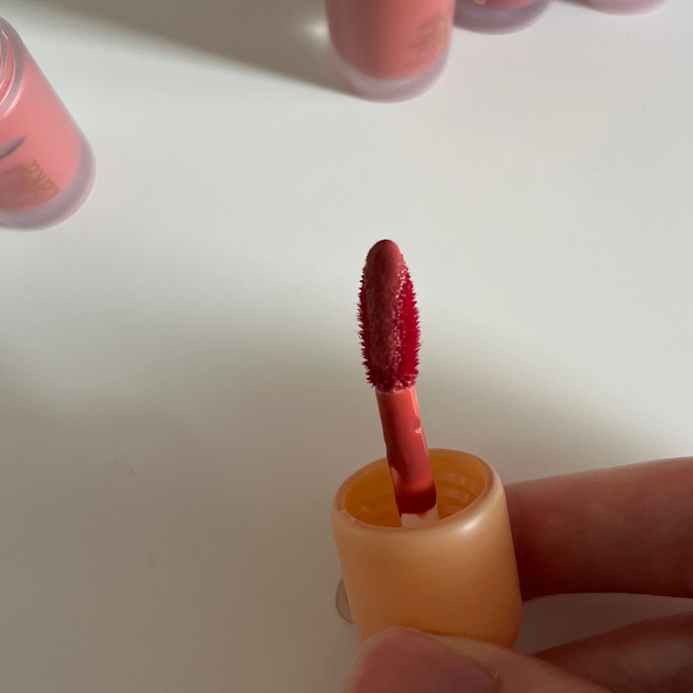 フルーティーグラムティント ミニデュオ/Laka/リップティントを使ったクチコミ(3枚目)