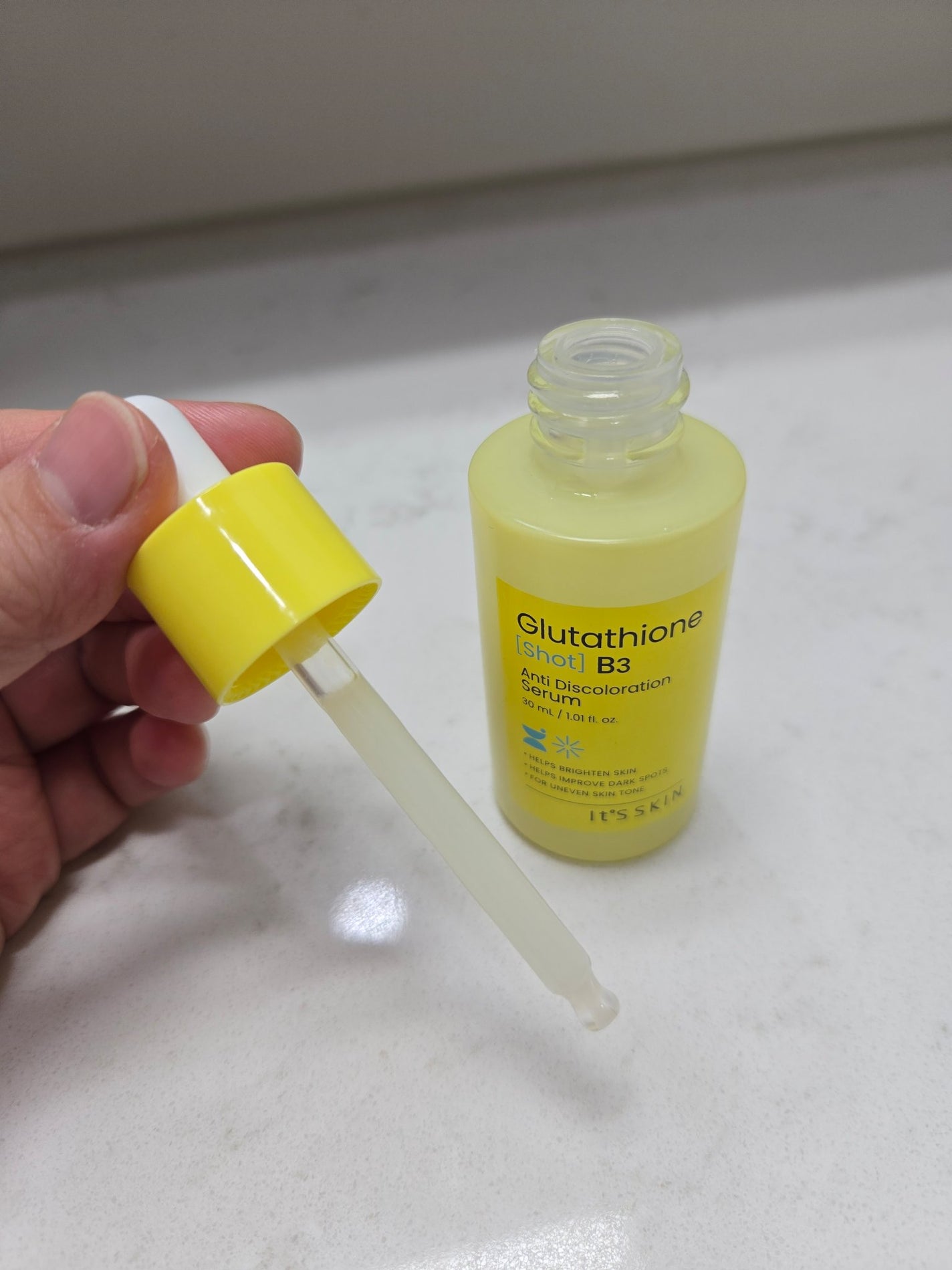 グルタチオンショットB3シミ跡セラム/It's skin/美容液を使ったクチコミ(3枚目)