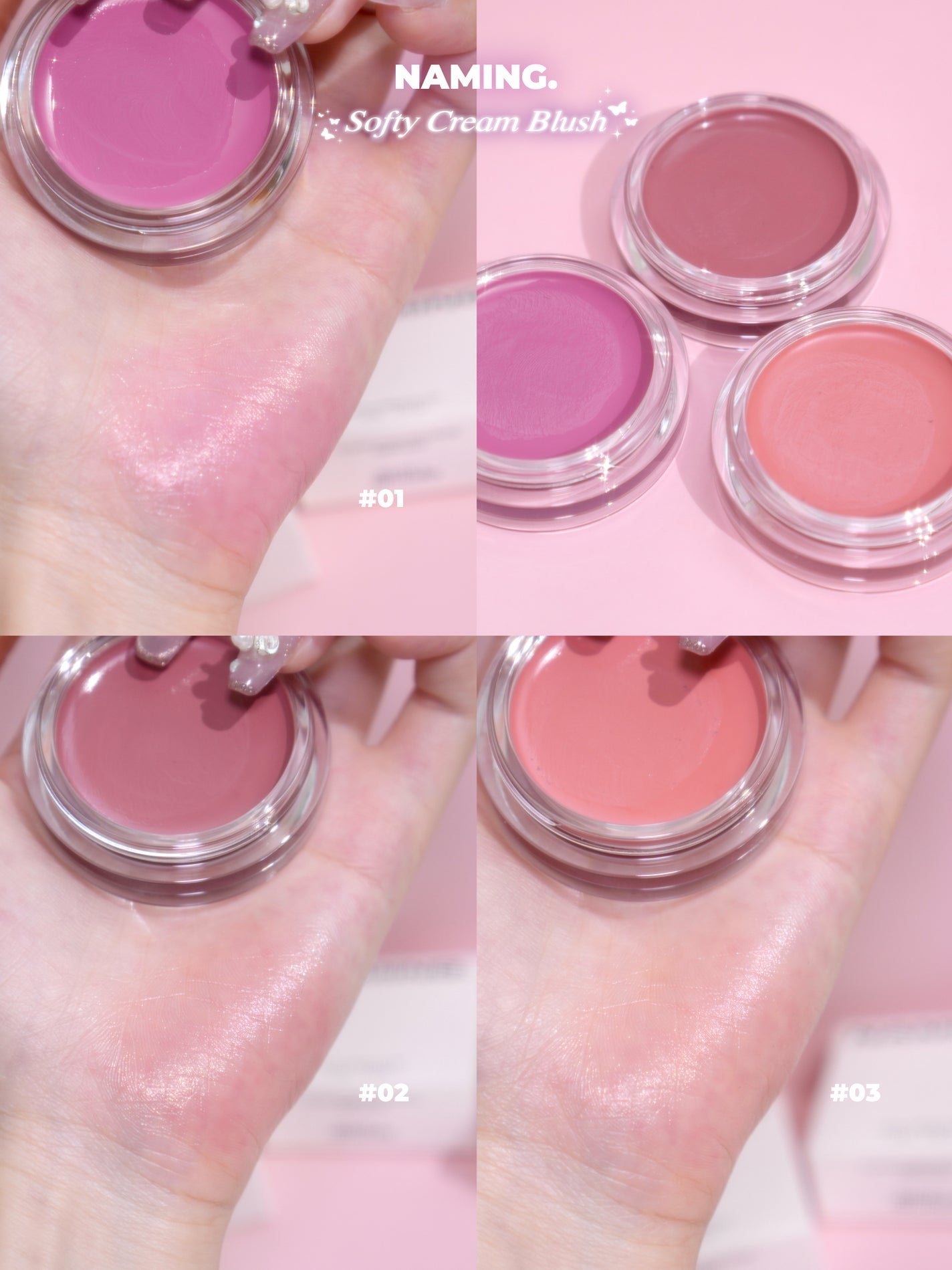 ネーミング ソフティクリームブラッシュ/NAMING./ジェル・クリームチークを使ったクチコミ(3枚目)