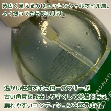 ローズマリー スカルプ スクラブ/AROMATICA/ヘッドスクラブを使ったクチコミ(4枚目)