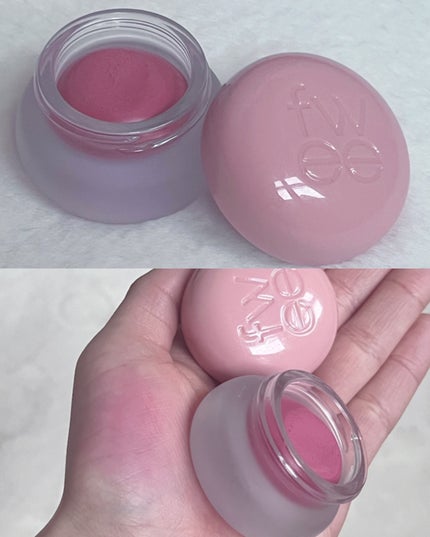 リップアンドチーク ブラーリープリンポット/fwee/口紅を使ったクチコミ(5枚目)