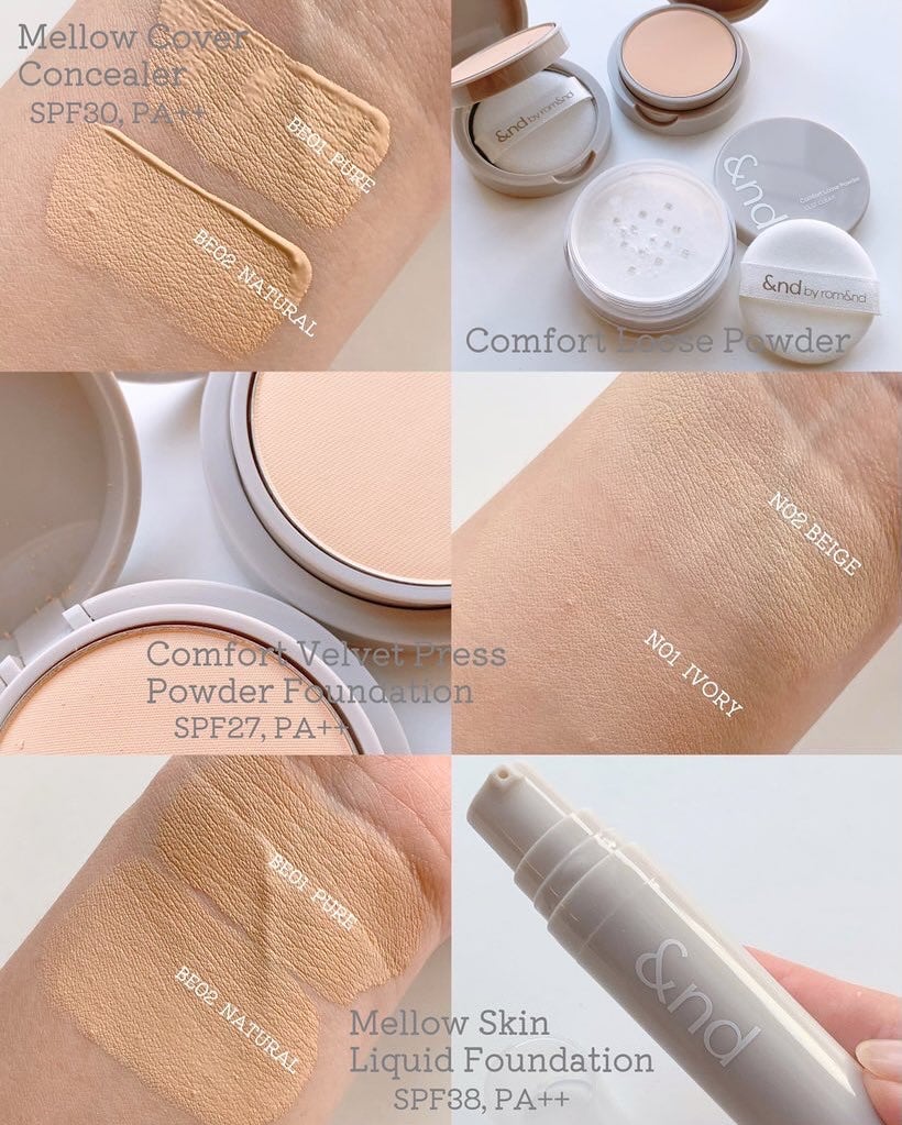 メロウスキンリキッドファンデーション/&nd by rom&nd/リキッドファンデーションを使ったクチコミ(5枚目)