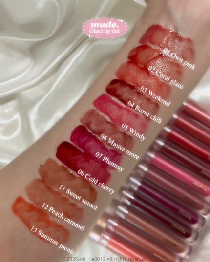 グラッセリップティント/mude/リップティントを使ったクチコミ(8枚目)