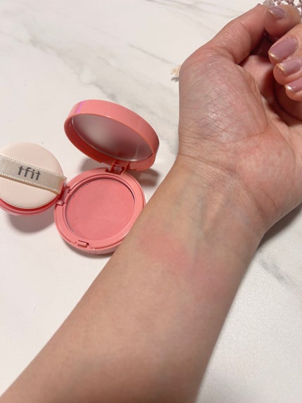 フラッフィーベルベットクッションチーク /TFIT/ジェル・クリームチークを使ったクチコミ(5枚目)