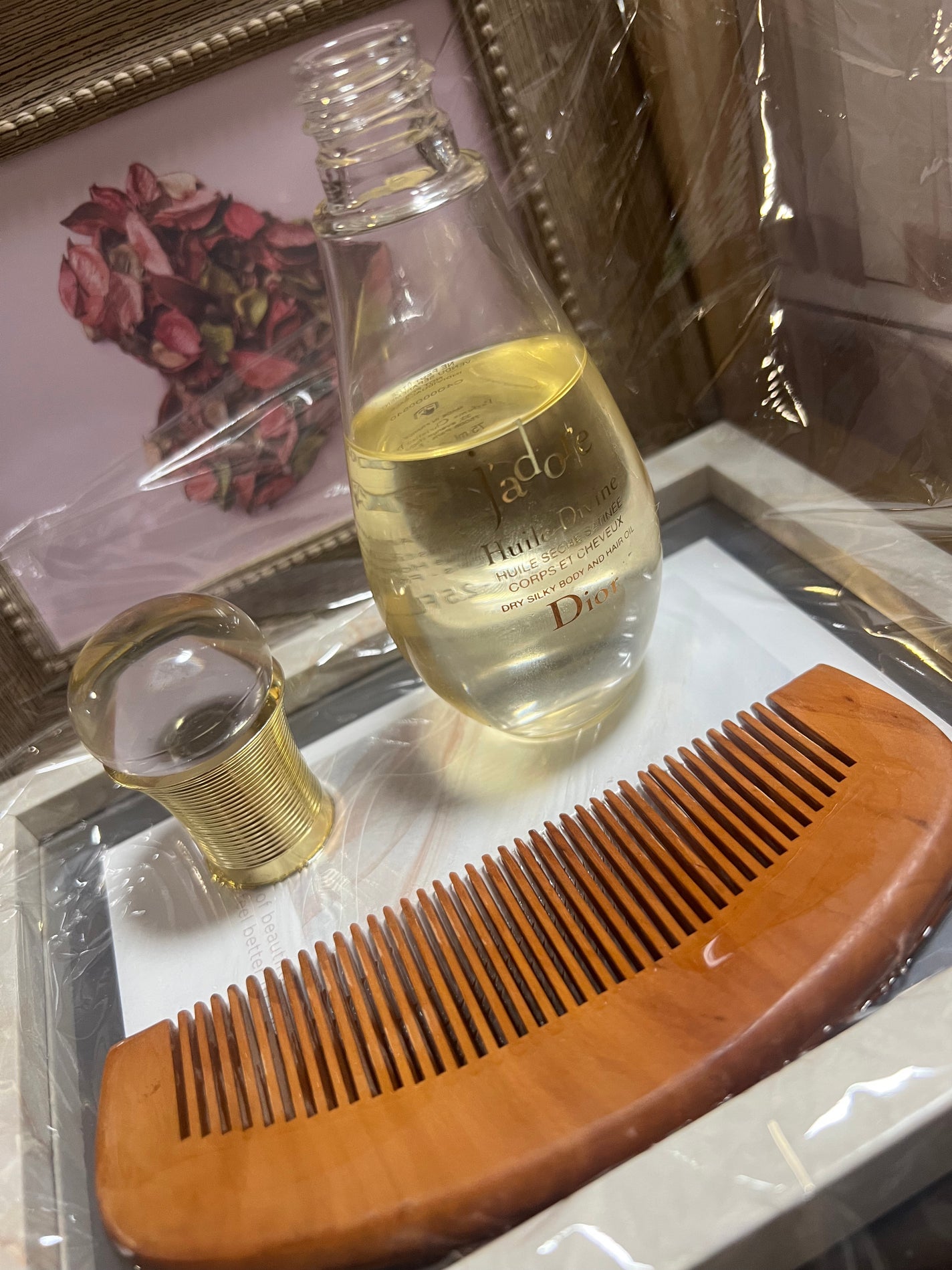 桃の木櫛/DAISO/ヘアコームを使ったクチコミ(5枚目)