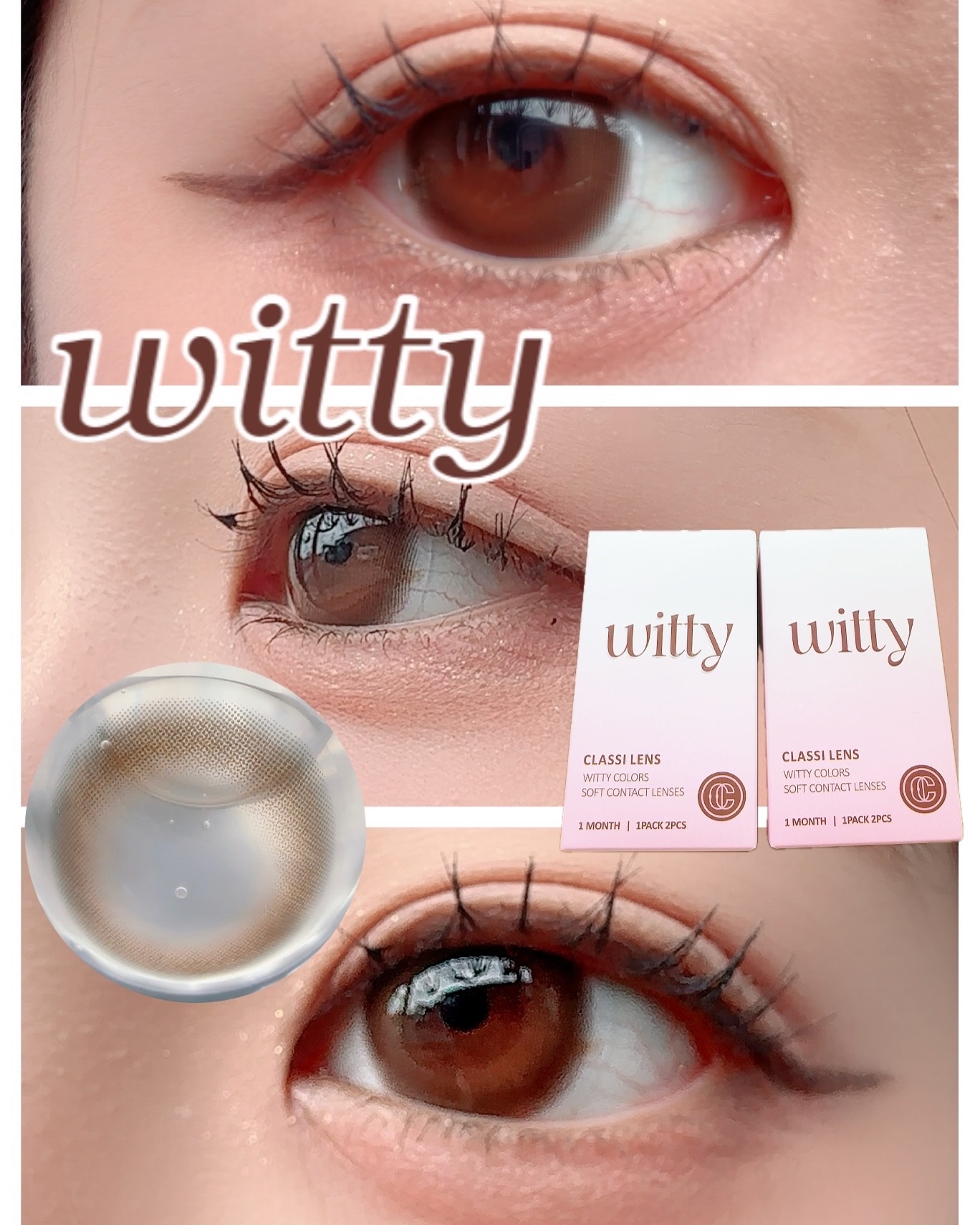 Witty/CLASSI LENS/１ヶ月（１MONTH）カラコンを使ったクチコミ（1枚目）