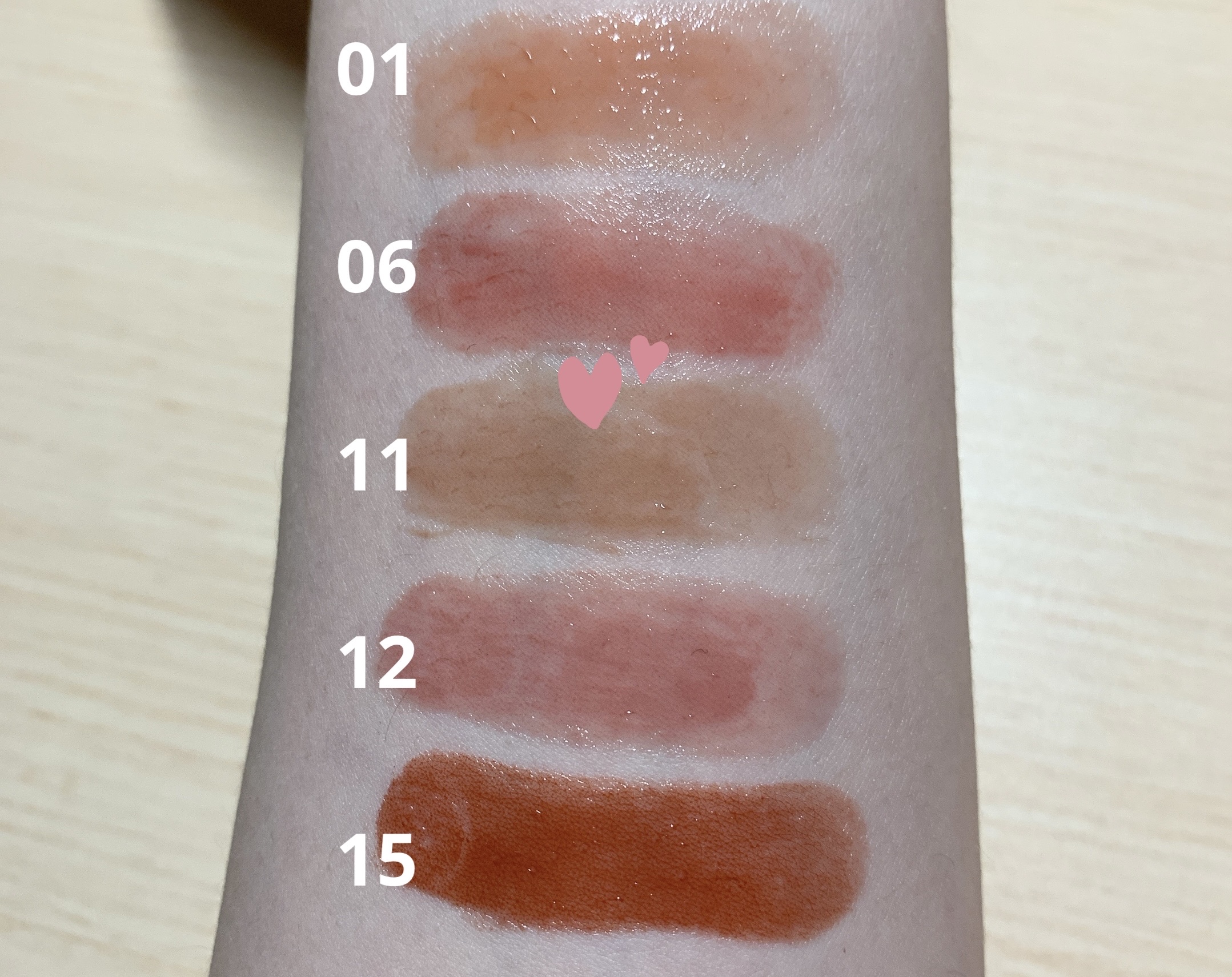 グラスティングメルティングバーム/rom&nd/リップバームを使ったクチコミ（2枚目）