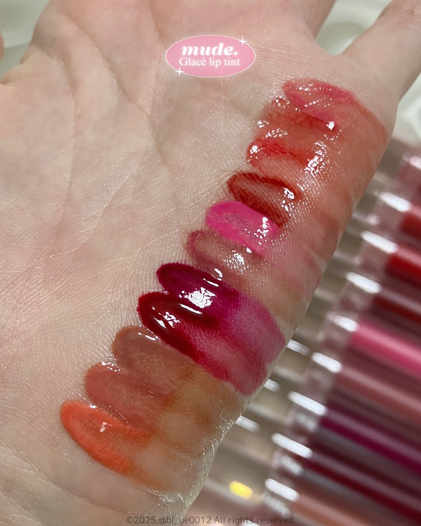 グラッセリップティント/mude/リップティントを使ったクチコミ(7枚目)