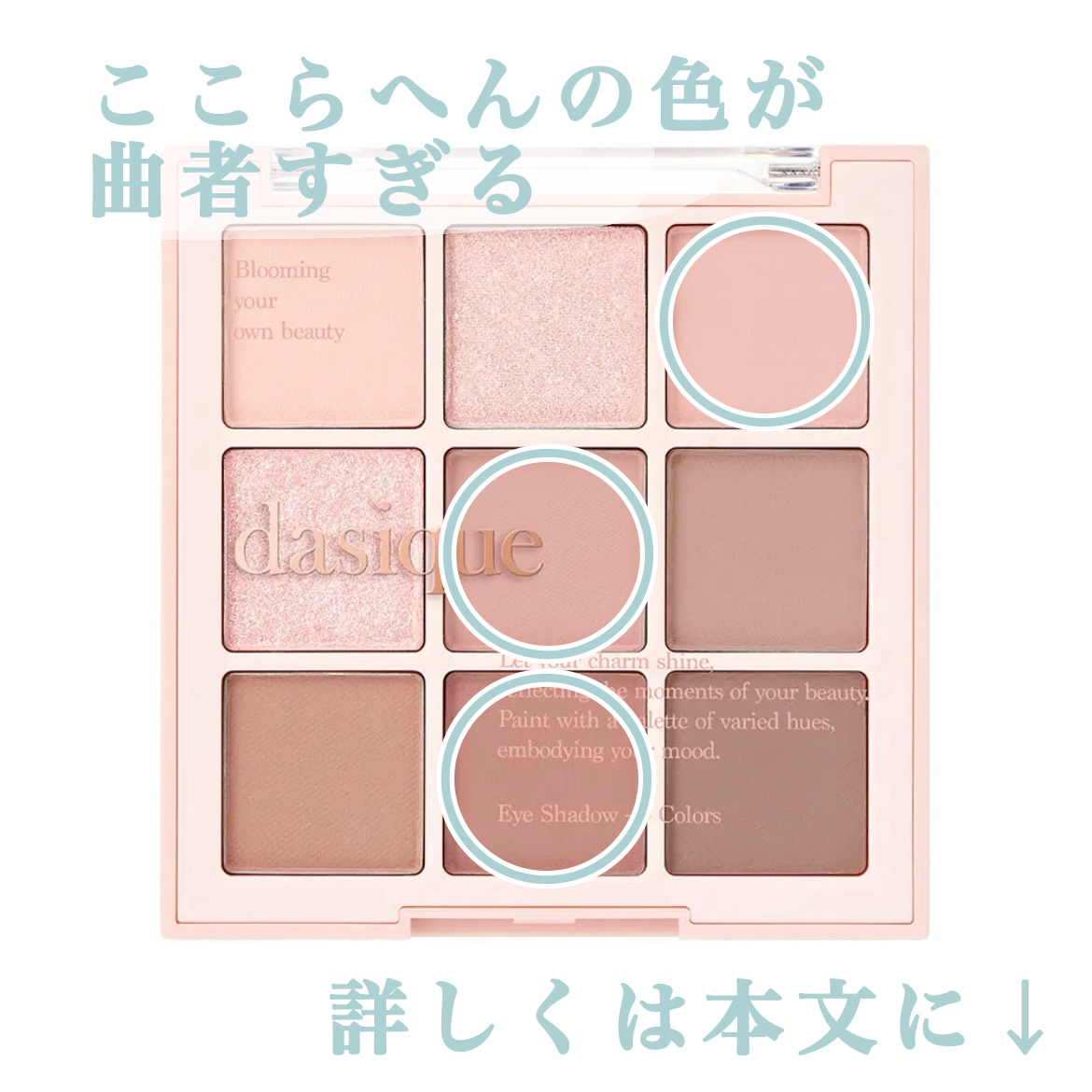 シャドウパレット/dasique/アイシャドウパレットを使ったクチコミ（2枚目）