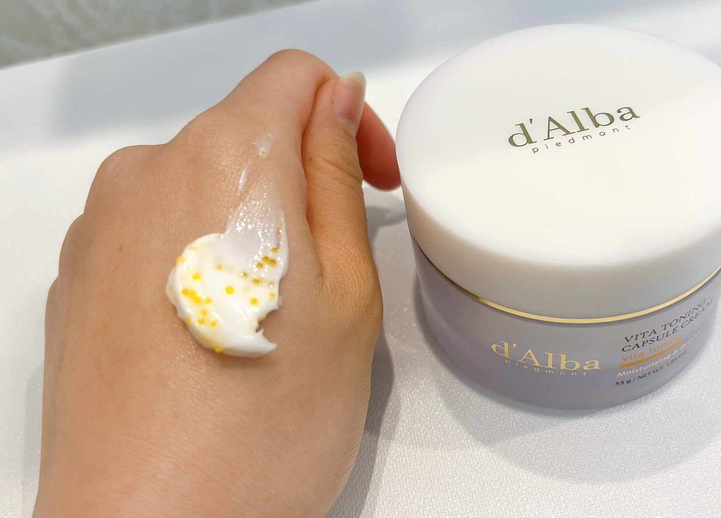 ビタトーニングカプセルクリーム/ダルバ/フェイスクリームを使ったクチコミ(4枚目)