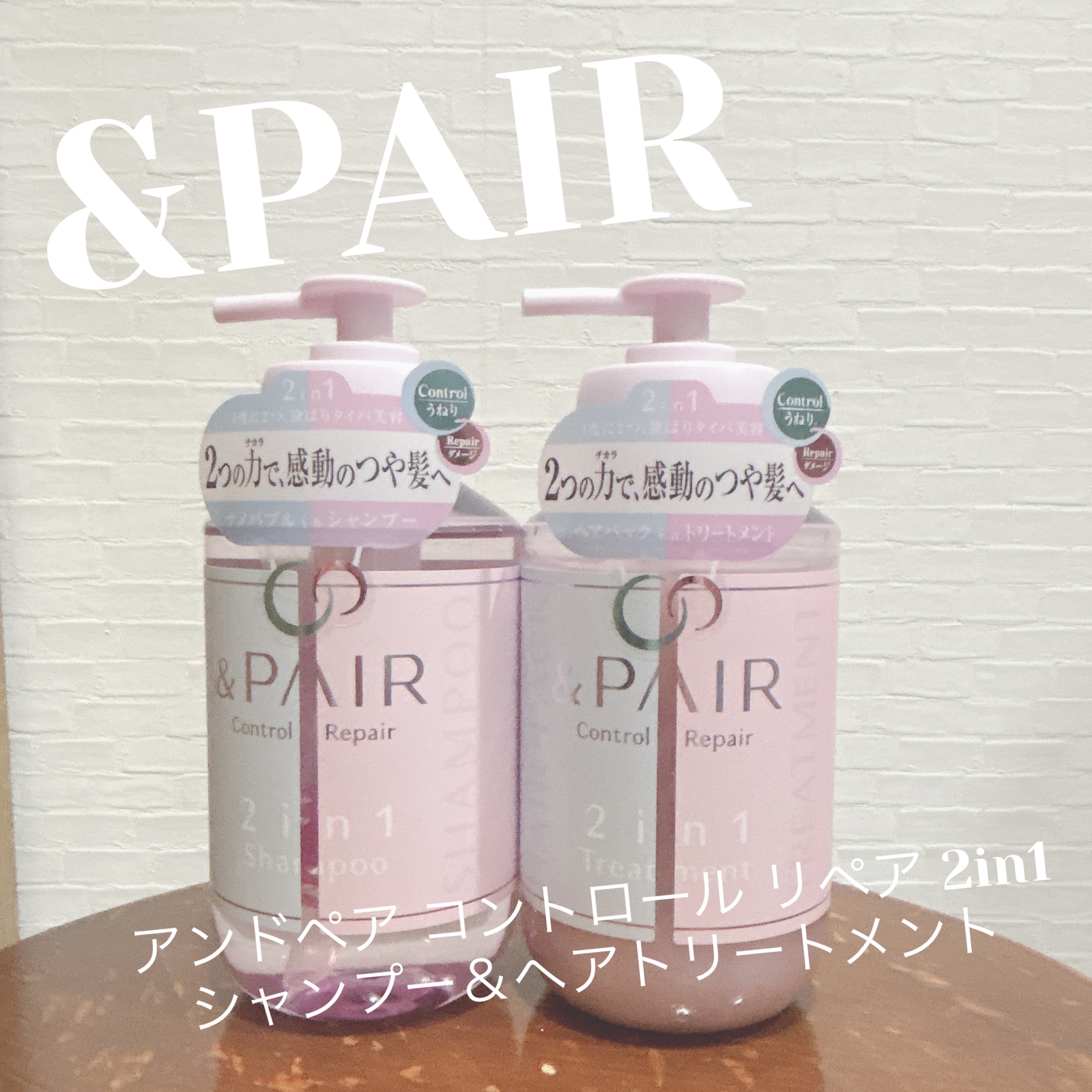 アンドペア コントロール リペア 2in1 シャンプー＆ヘアトリートメント/&PAIR/市販シャンプーを使ったクチコミ（1枚目）