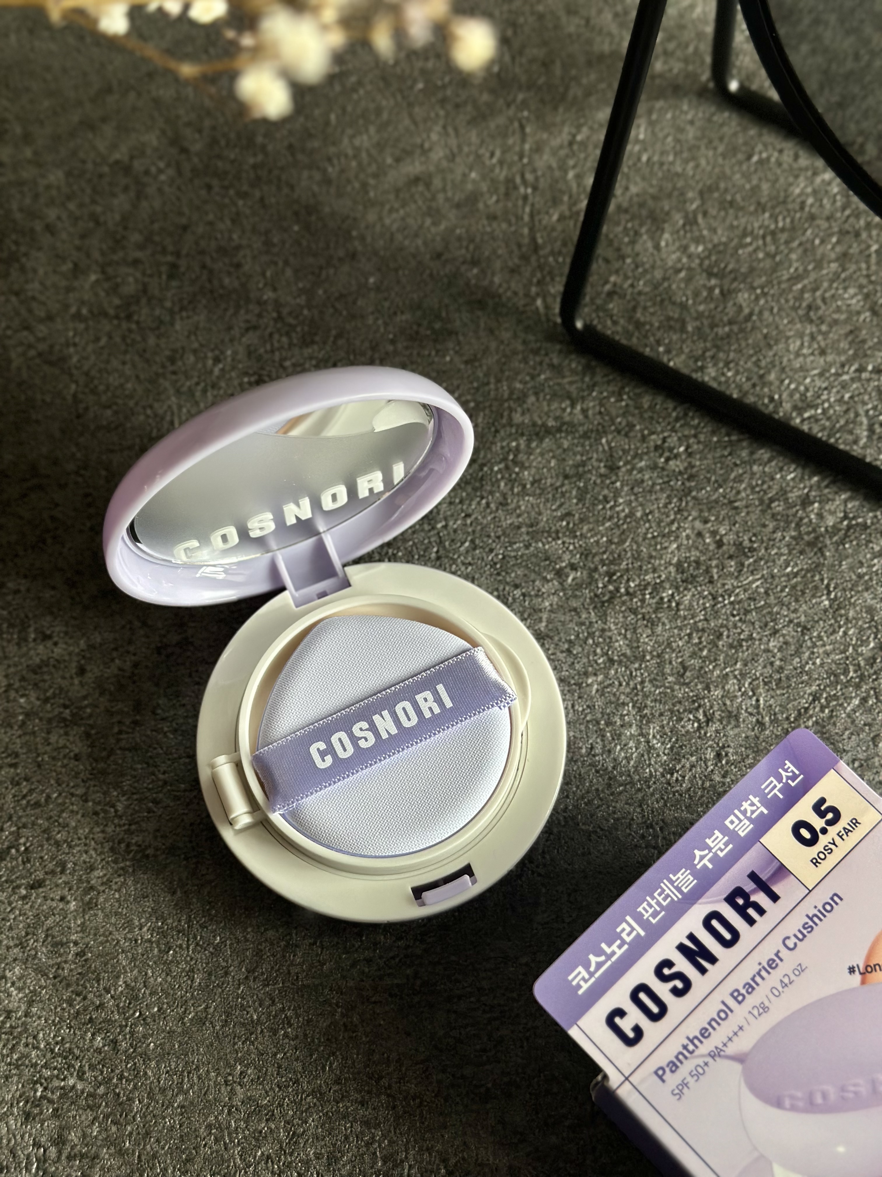 パンテノールバリアクッション/COSNORI/クッションファンデーションを使ったクチコミ（2枚目）