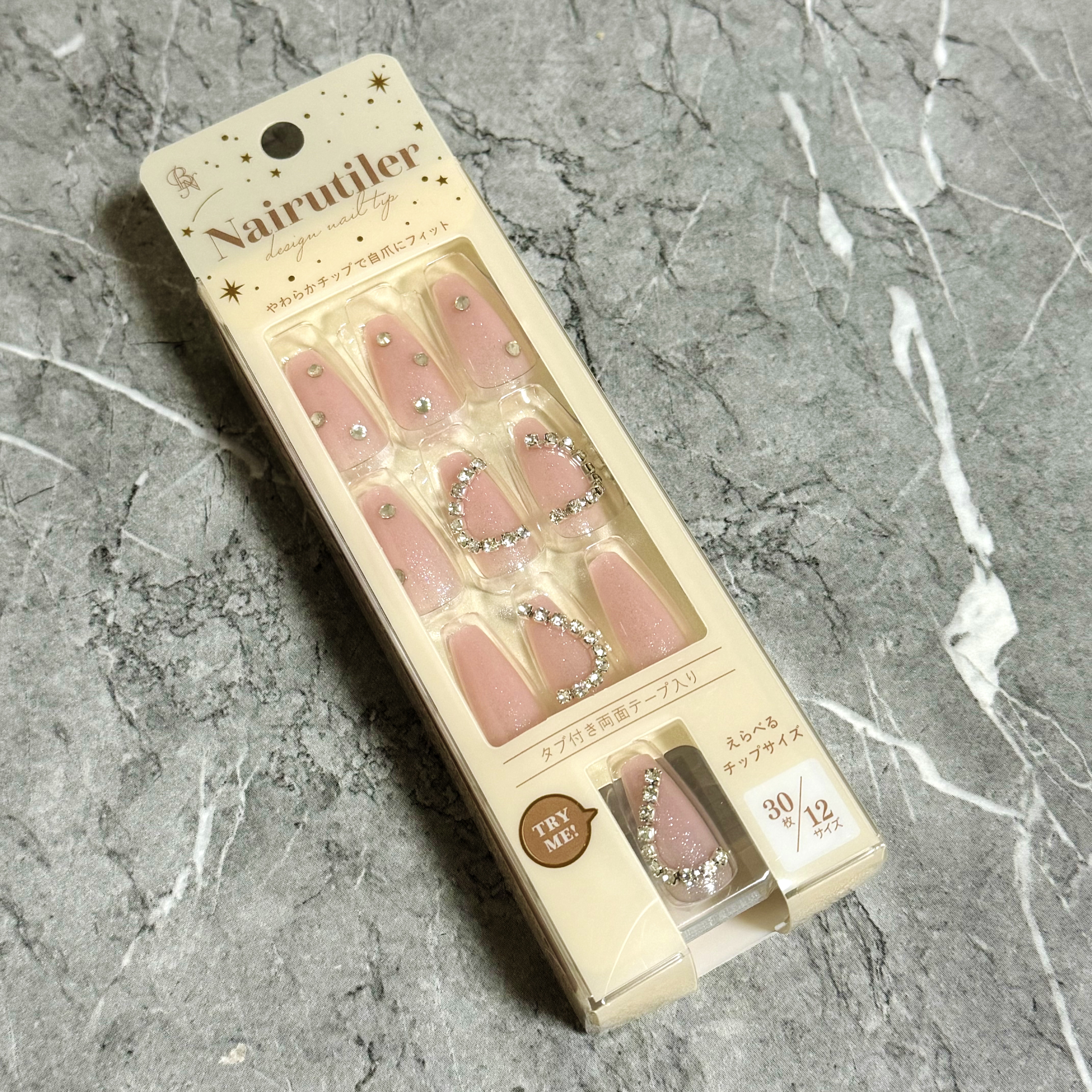 Nairutiler ネイルティア　ネイルチップ/ビー・エヌ/ネイルチップ・パーツを使ったクチコミ（1枚目）