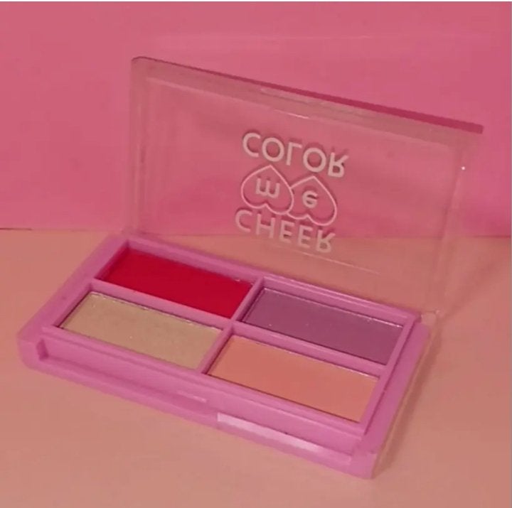 CHEER me COLOR アイシャドウ/セリア/アイシャドウパレットを使ったクチコミ(3枚目)