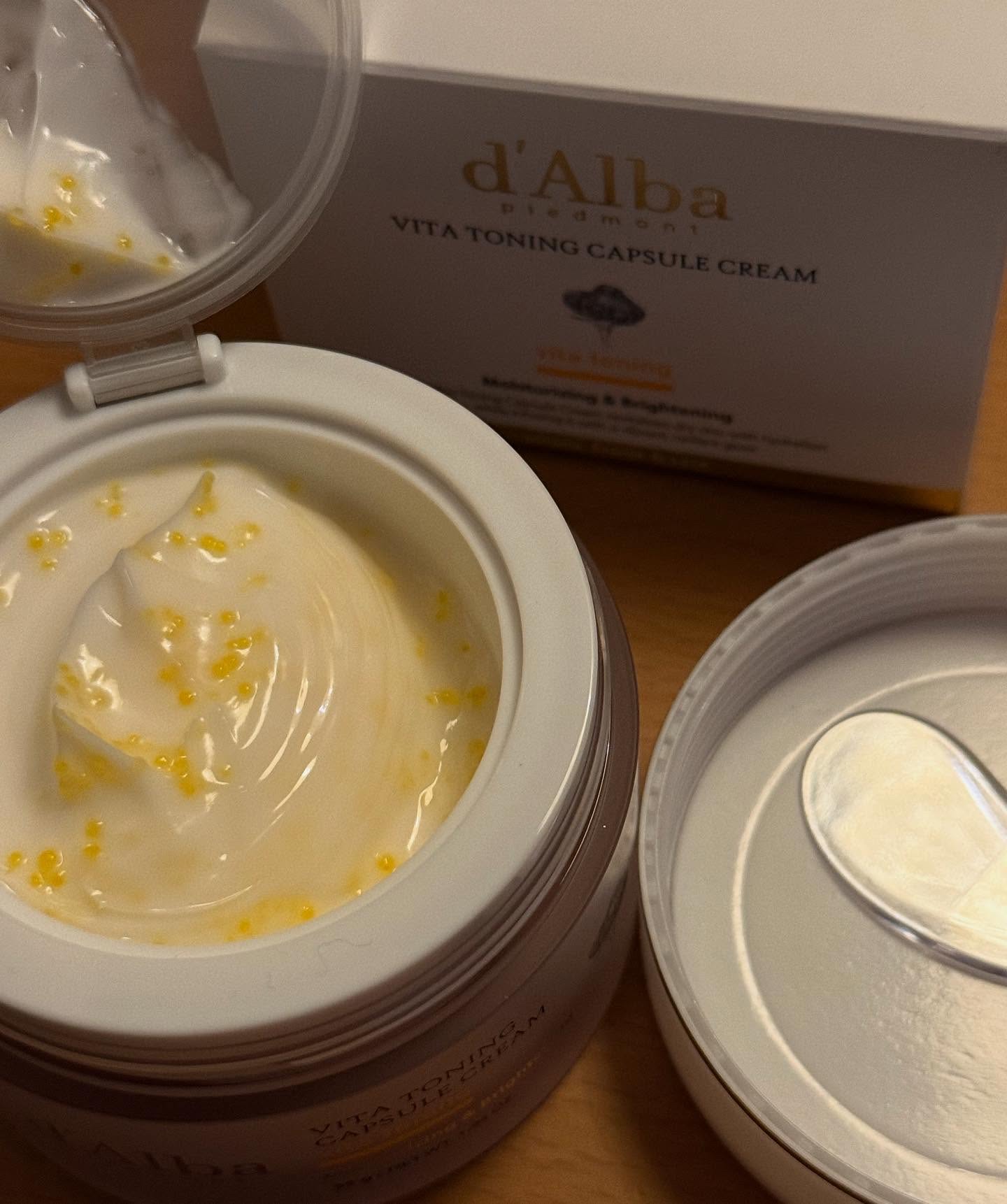 ビタトーニングカプセルクリーム/ダルバ/フェイスクリームを使ったクチコミ（2枚目）