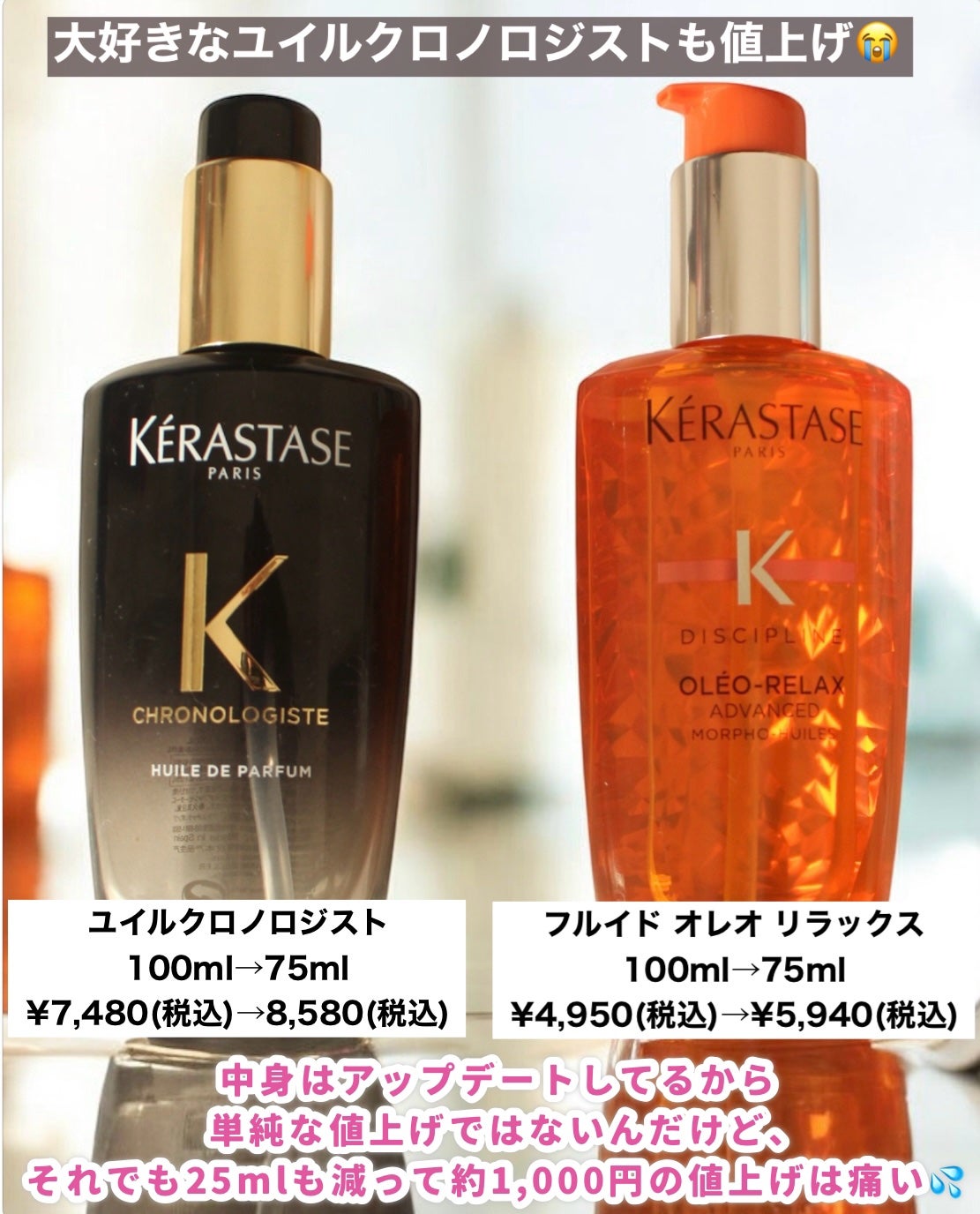 Ten-c♡ケラスターゼユイルクロノジストN &フルイドオレオリラックスR ケラスターゼのヘアオイル CH ユイル クロノロジスト R他、1商品