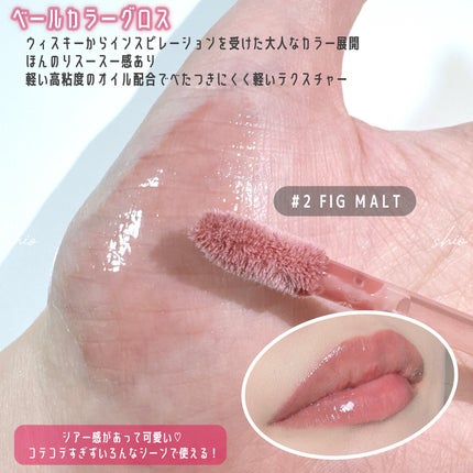 ベールカラーグロス/too cool for school/リップグロスを使ったクチコミ(2枚目)