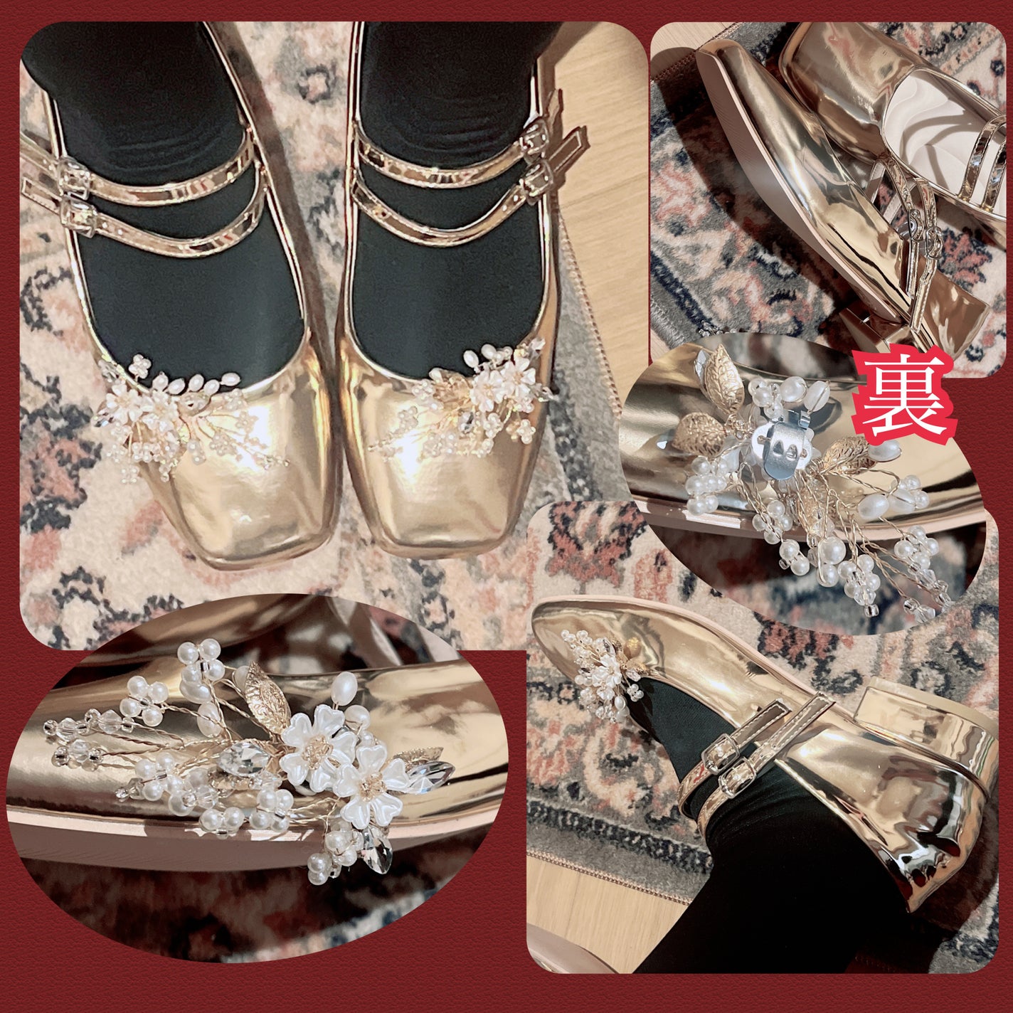 苺貴族 on LIPS 「SHEIN購入品紹介(*´∇`*)金色で足がちゃんと固定される..」(1枚目)