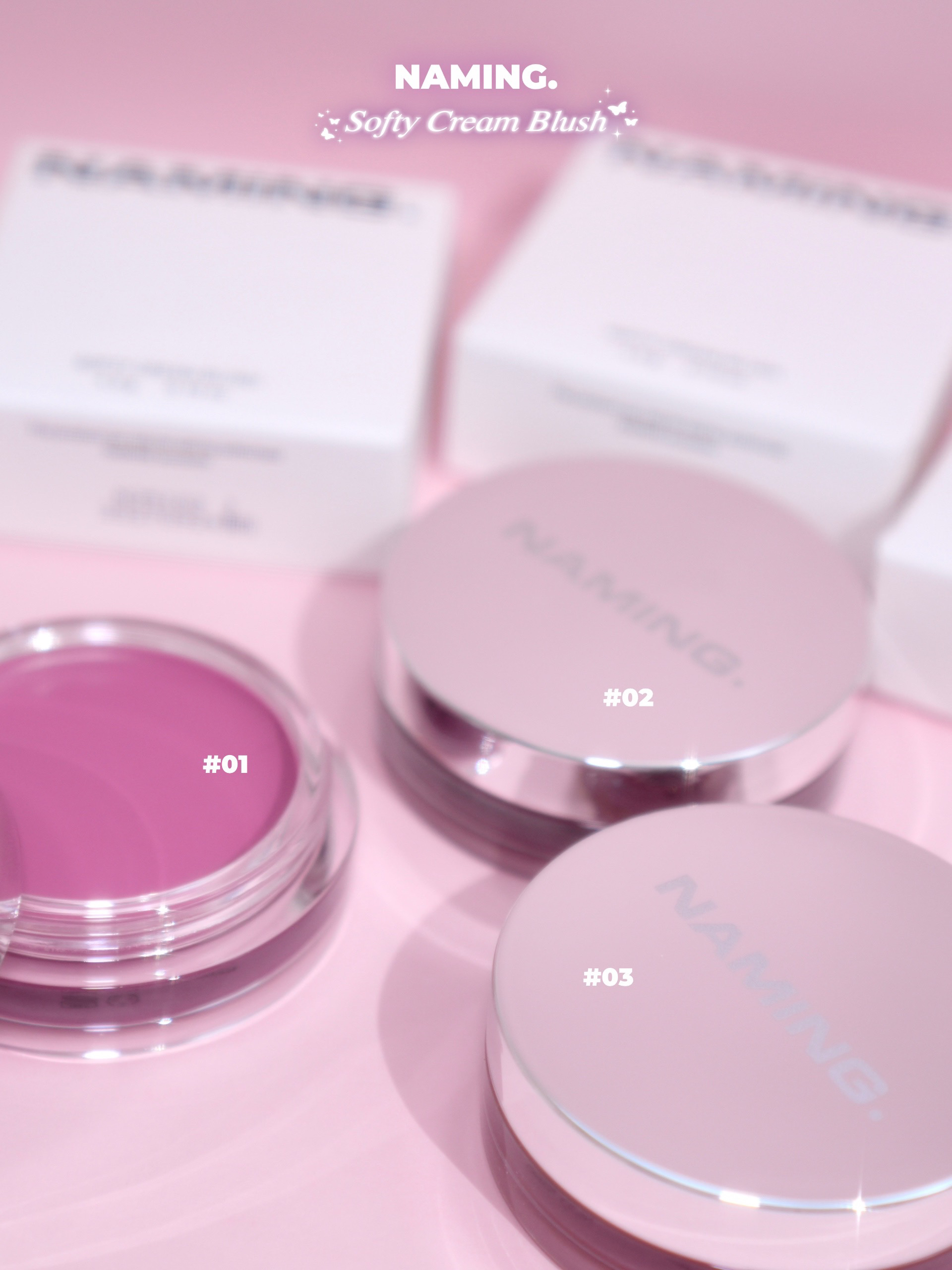 ネーミング　ソフティクリームブラッシュ/NAMING./ジェル・クリームチークを使ったクチコミ（2枚目）